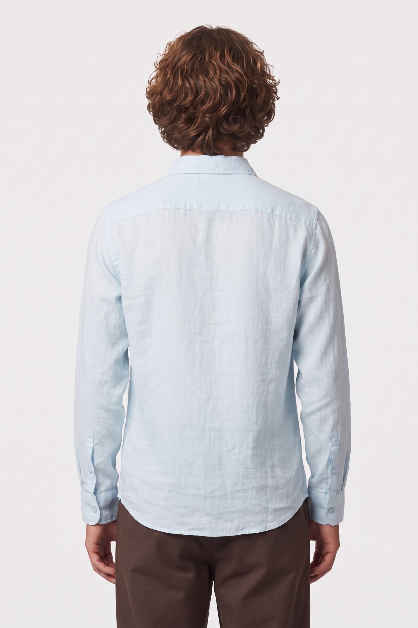 GUESS ECO LS NAPA LINEN SHIRT AZURE LAGUNA MULTI 2