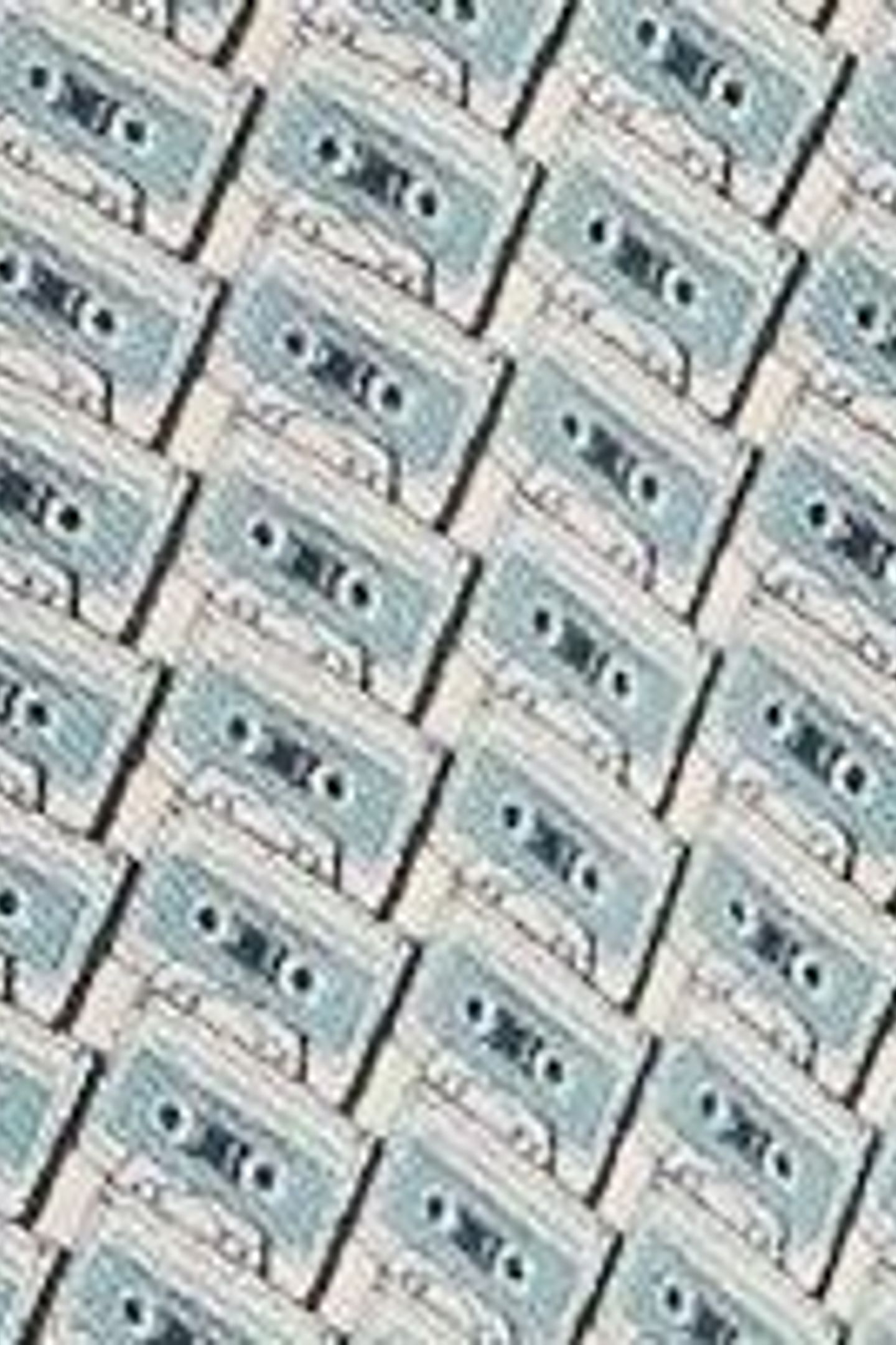 CASETTE TAPE PRINTED POLO TEAL PRINT 5