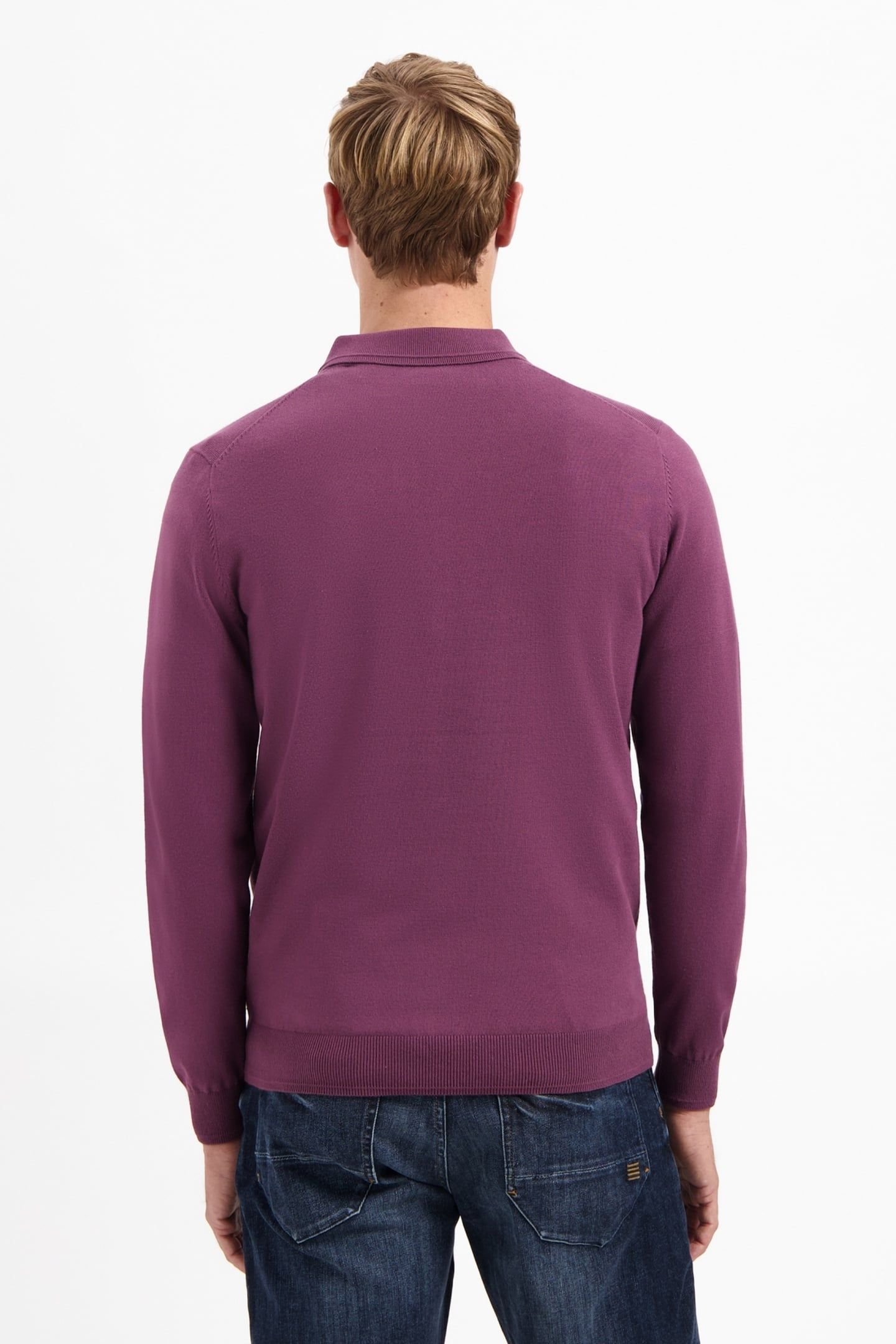 PULLOVER POLO ZIP DARK WINE 4