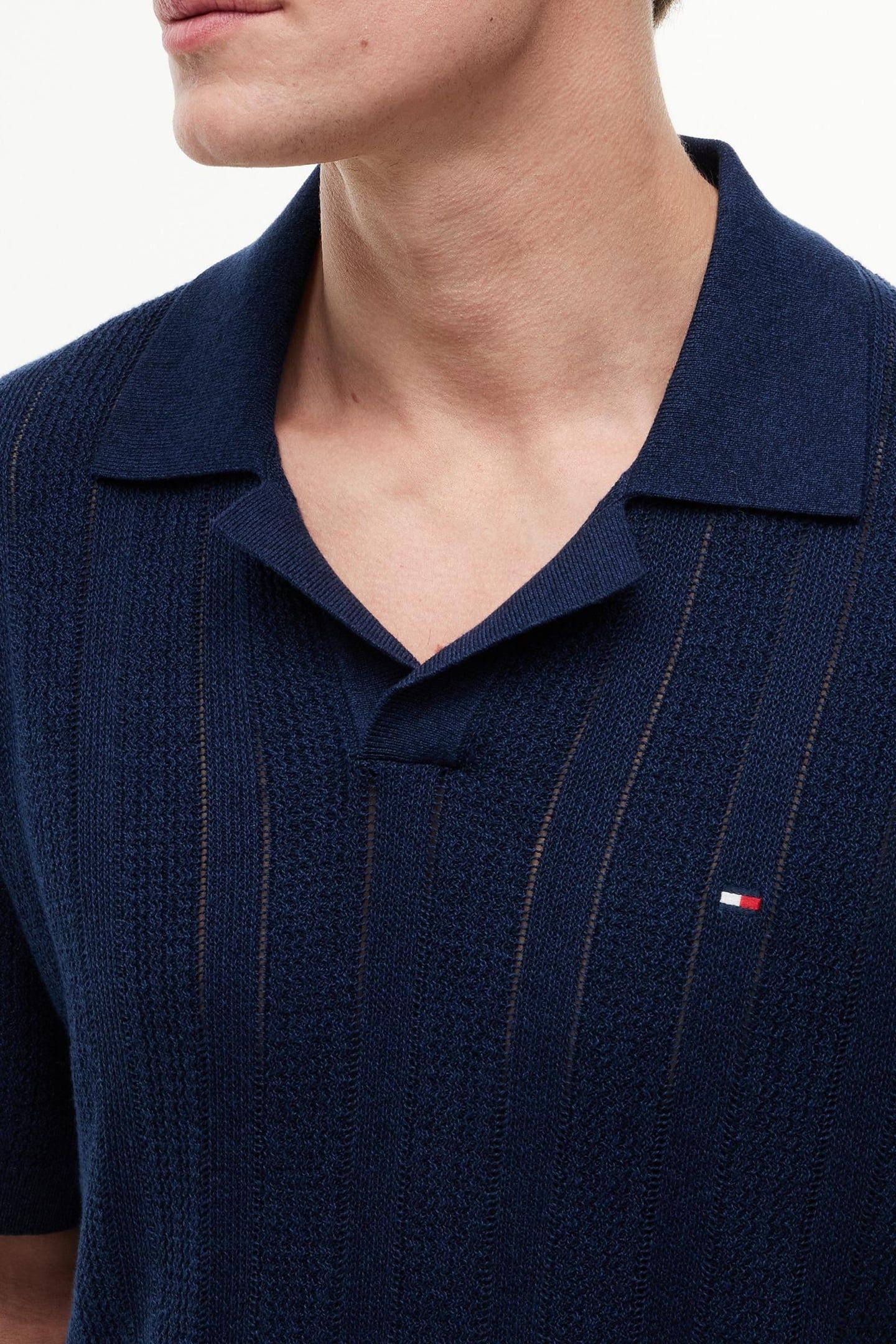 POINTELLE STRUCTURE CARBON NAVY HEATHER 5