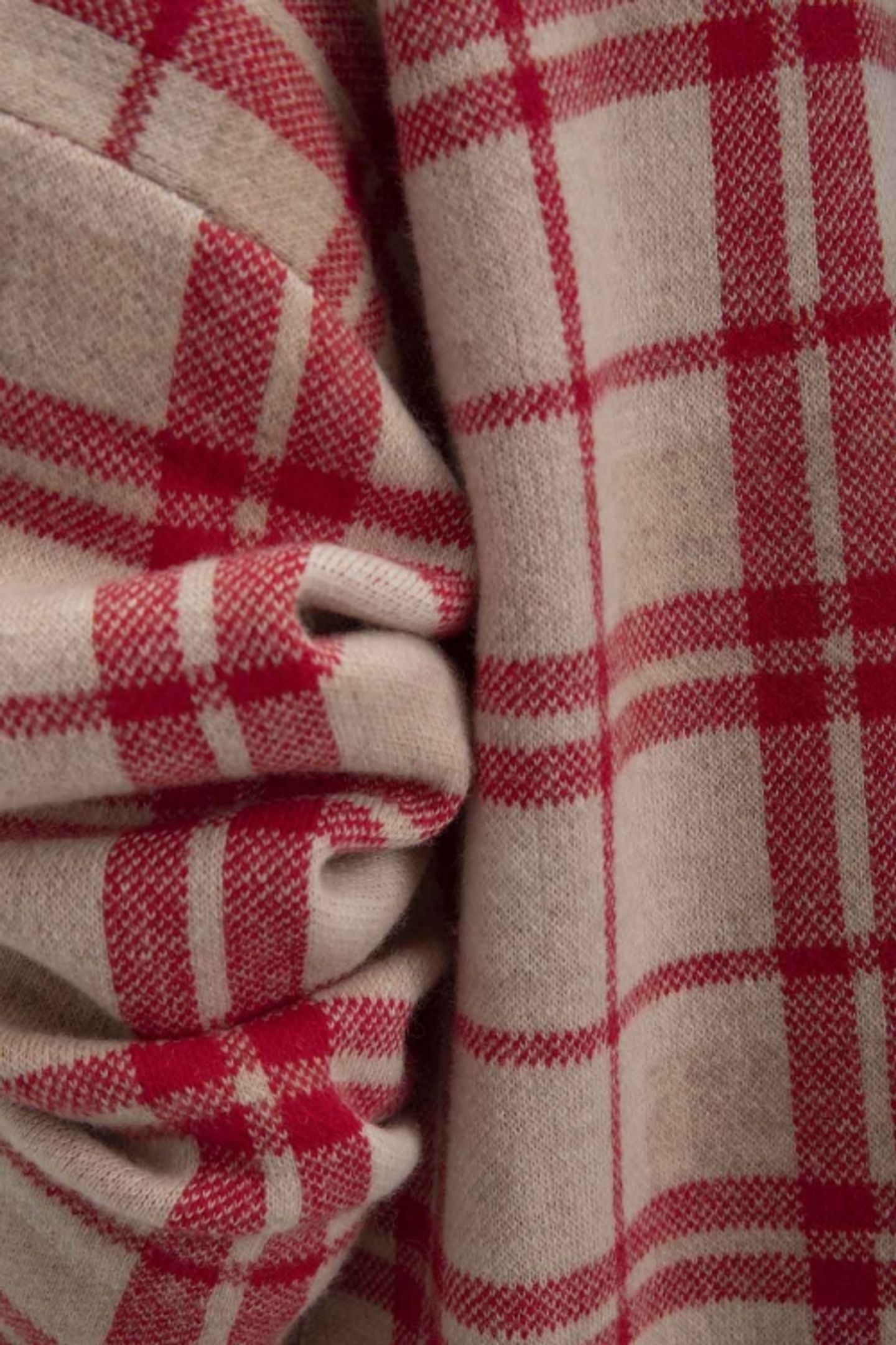 SJOERD CARDIGAN RED CHECK 5