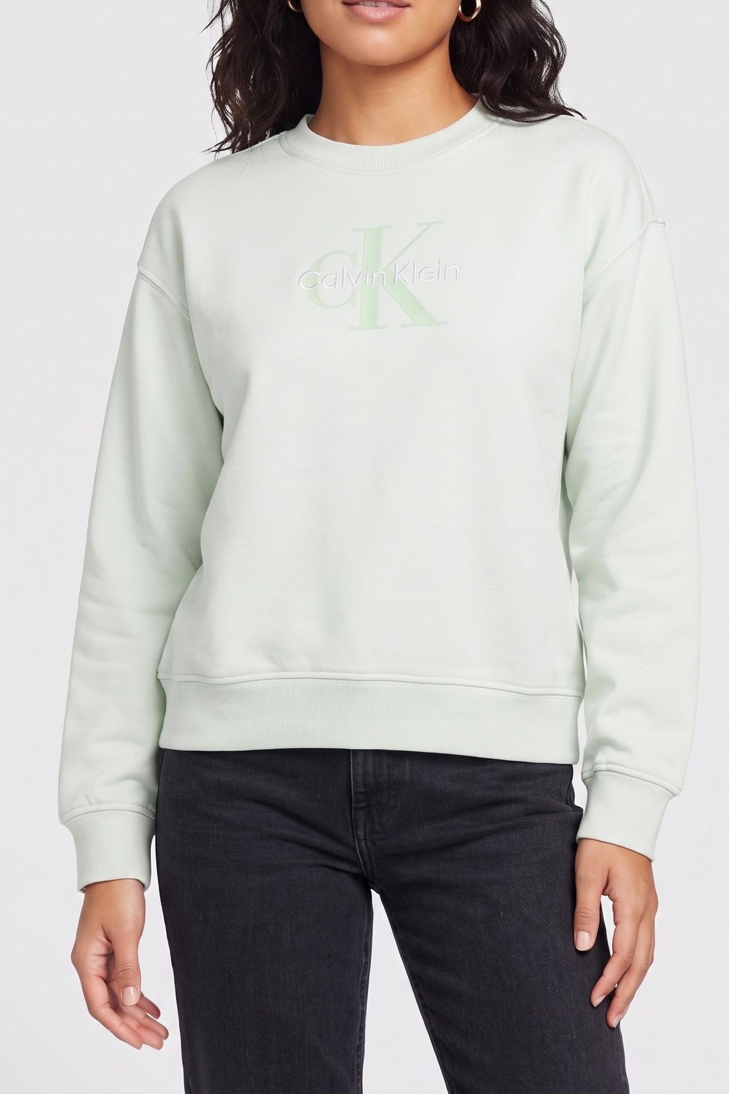 LONG SLEEVE FRENCH TERRY MONOGRAM PHANTOM GREEN 1