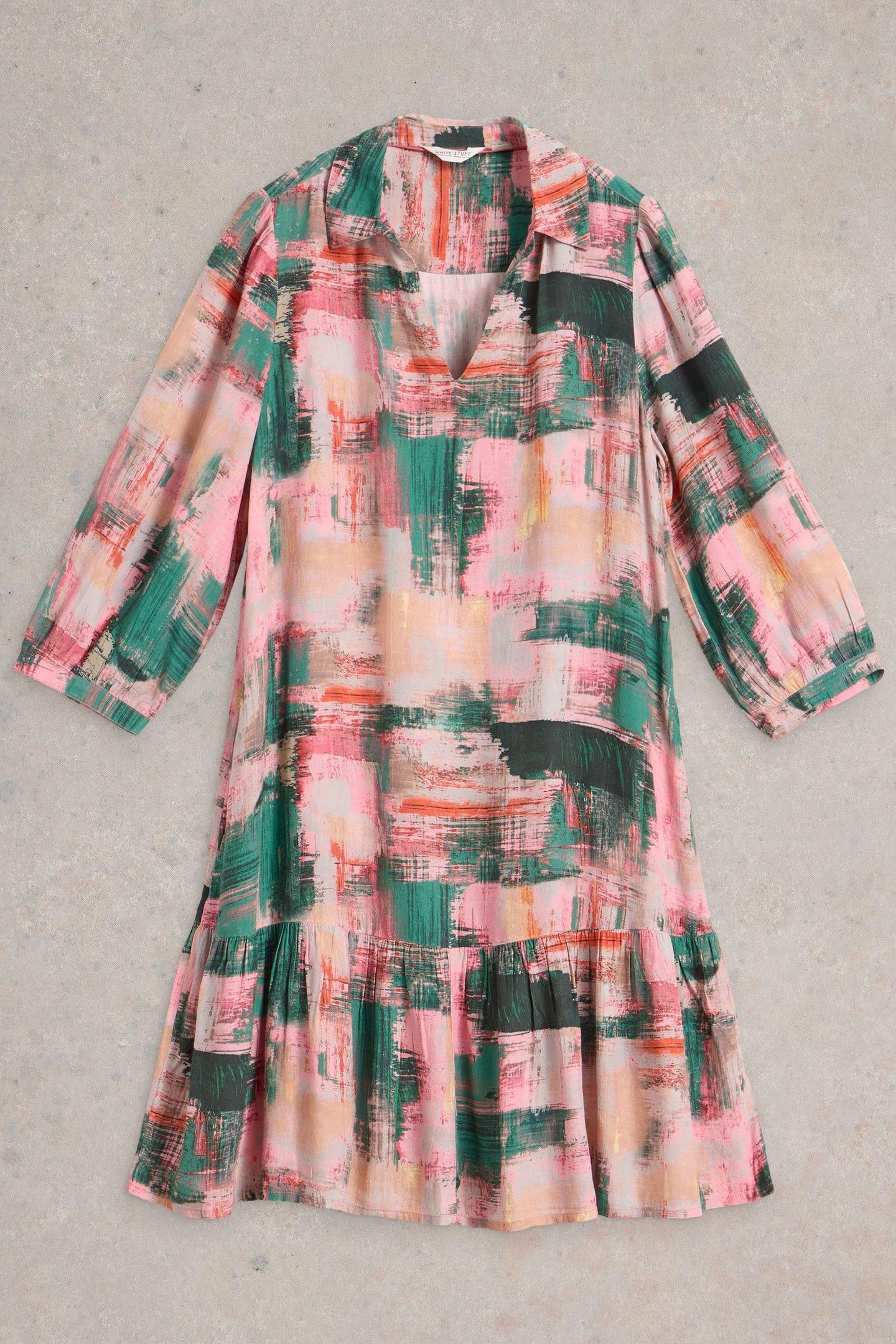 HARPREET DRESS PINK MULTI 3