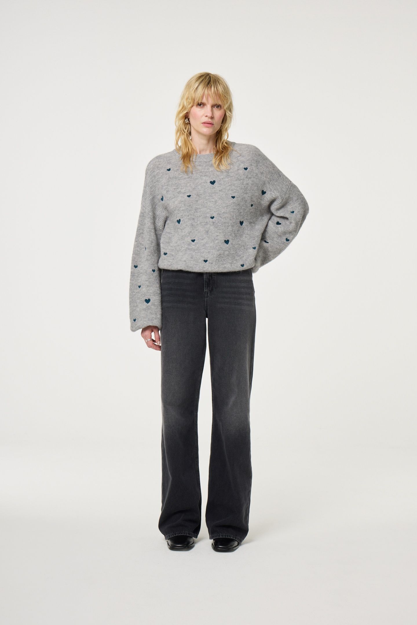 LIDIA PULLOVER GREY MELANGE 2