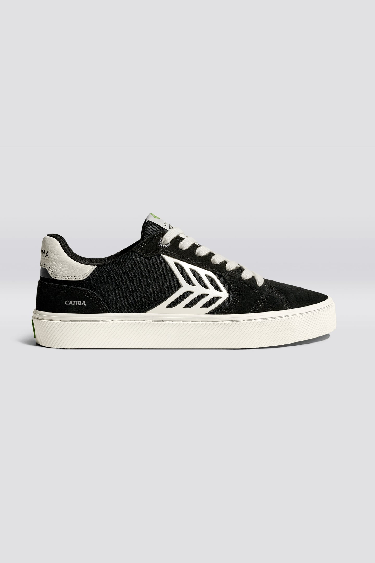 CATIBA PRO 2.0 SUEDE AND CORDURA BLACK IVORY LOGO 1