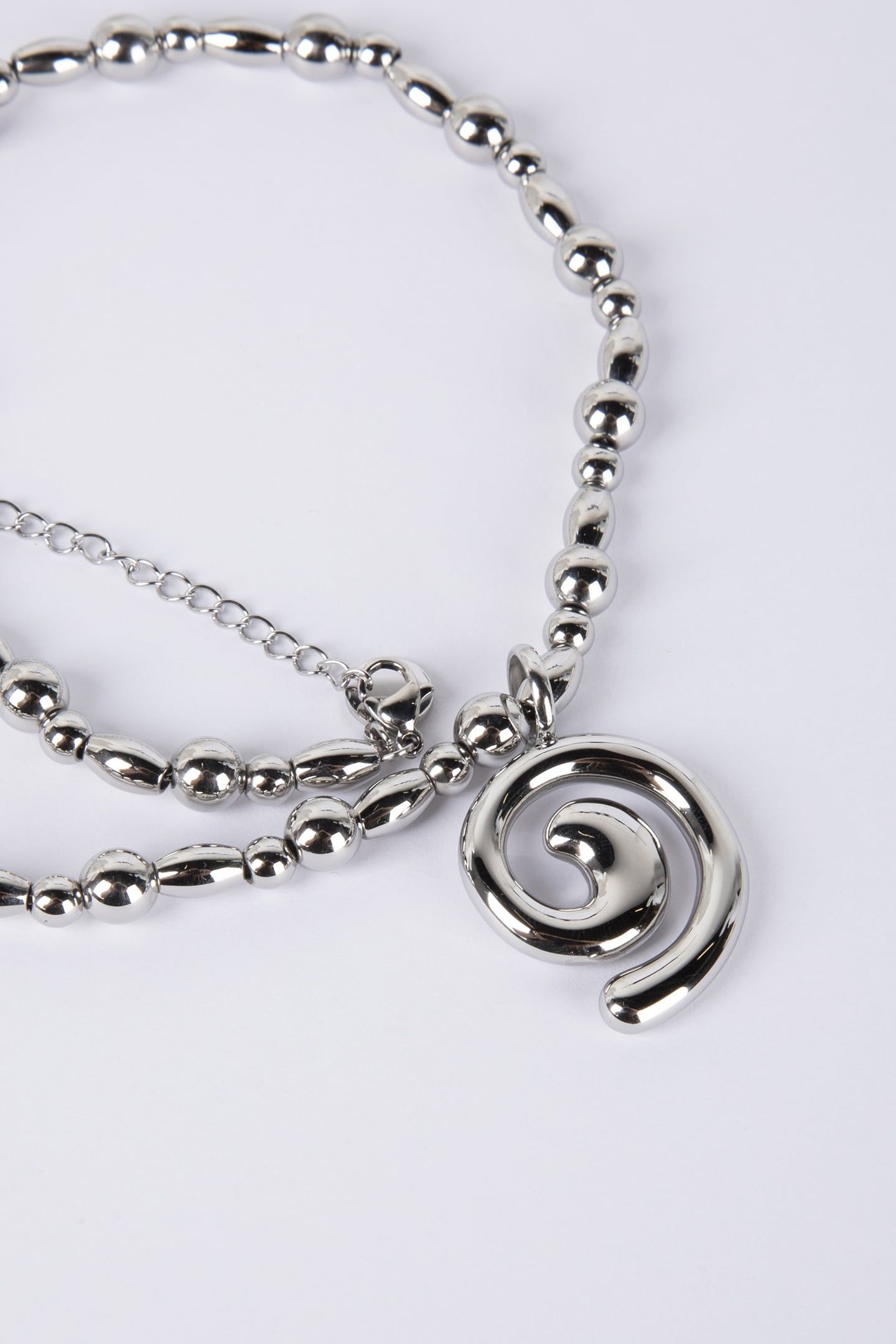 SWIRL KETTE SILVER 4