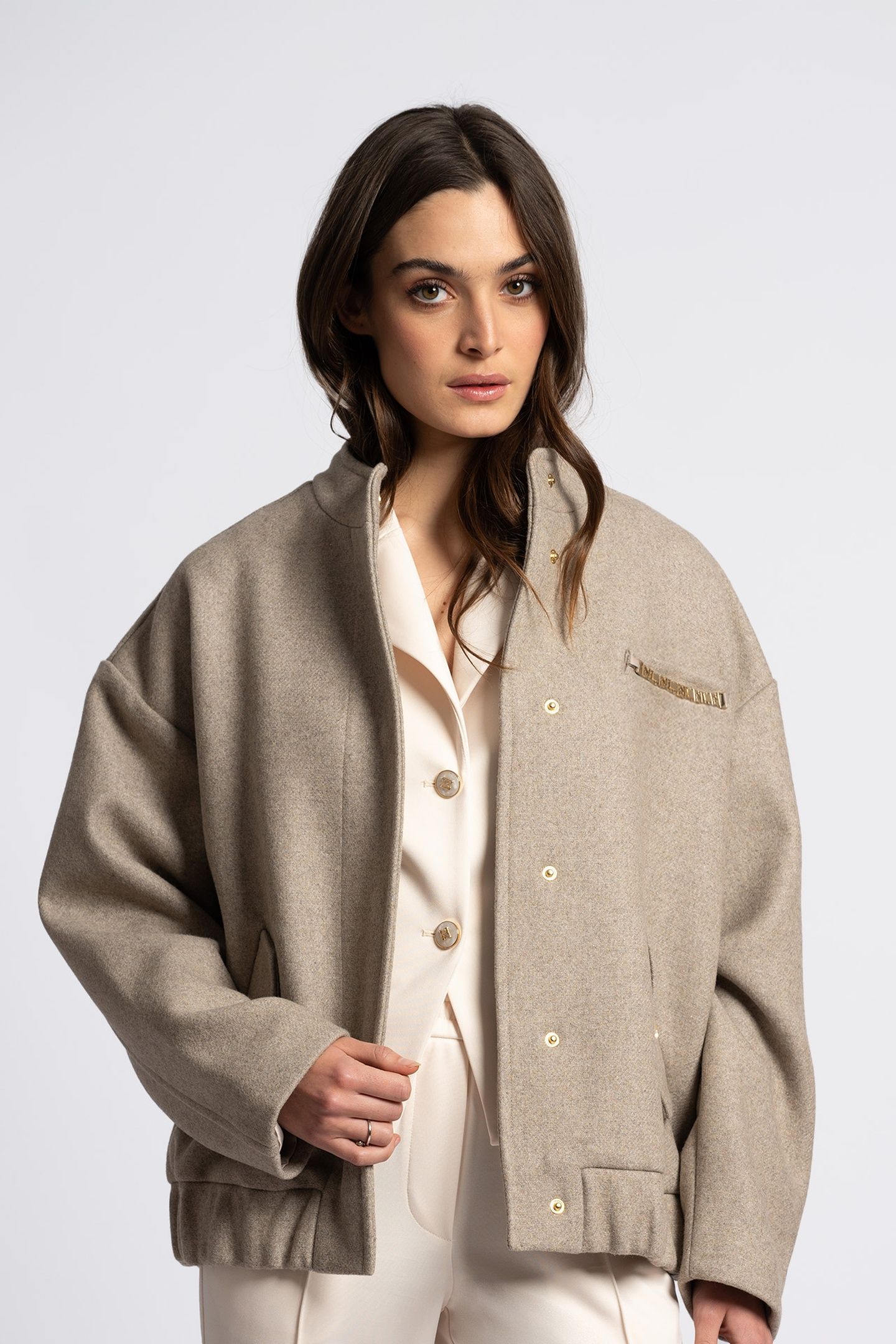 LUCKNOW BOMBER JACKET HAZELNUT 1