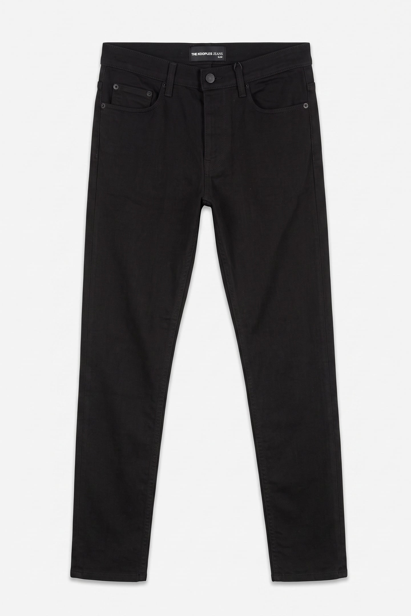 SLIM BLACK DENIM JEANS BLACK BRUT 3
