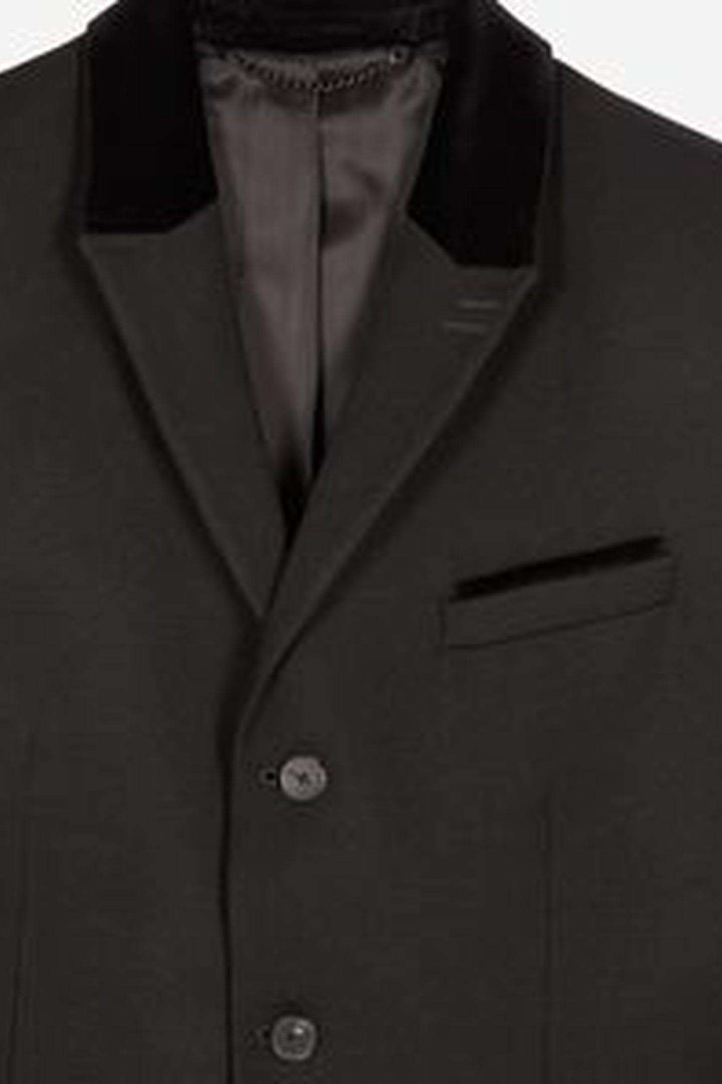 STRAIGHT-CUT JACKET WITH 3 BUTTONS & 3 POCKETS BLACK 10
