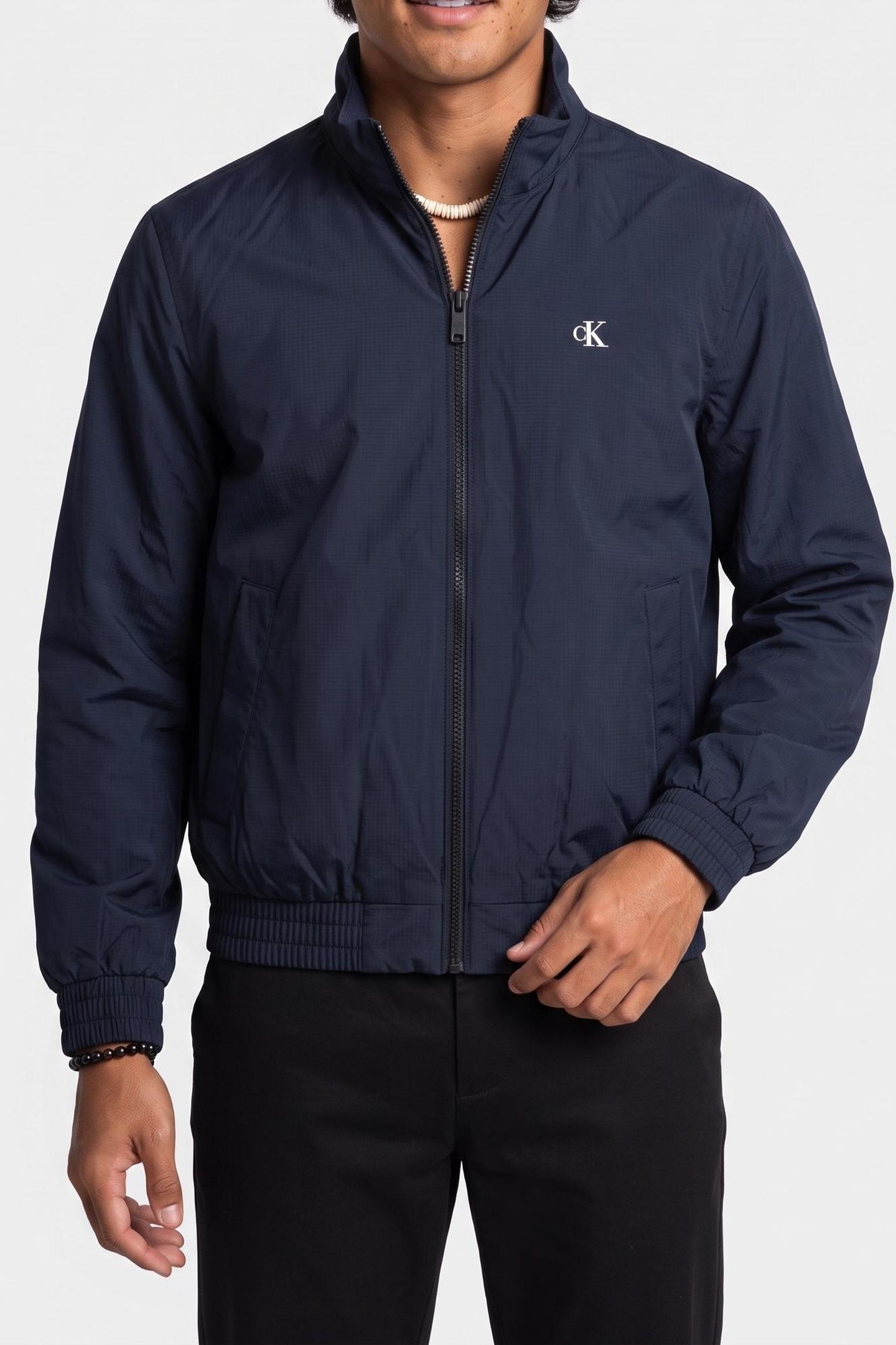 LONG SLEEVE RIPSTOP PADDED HARRINGTON DARK SAPPHIRE 1