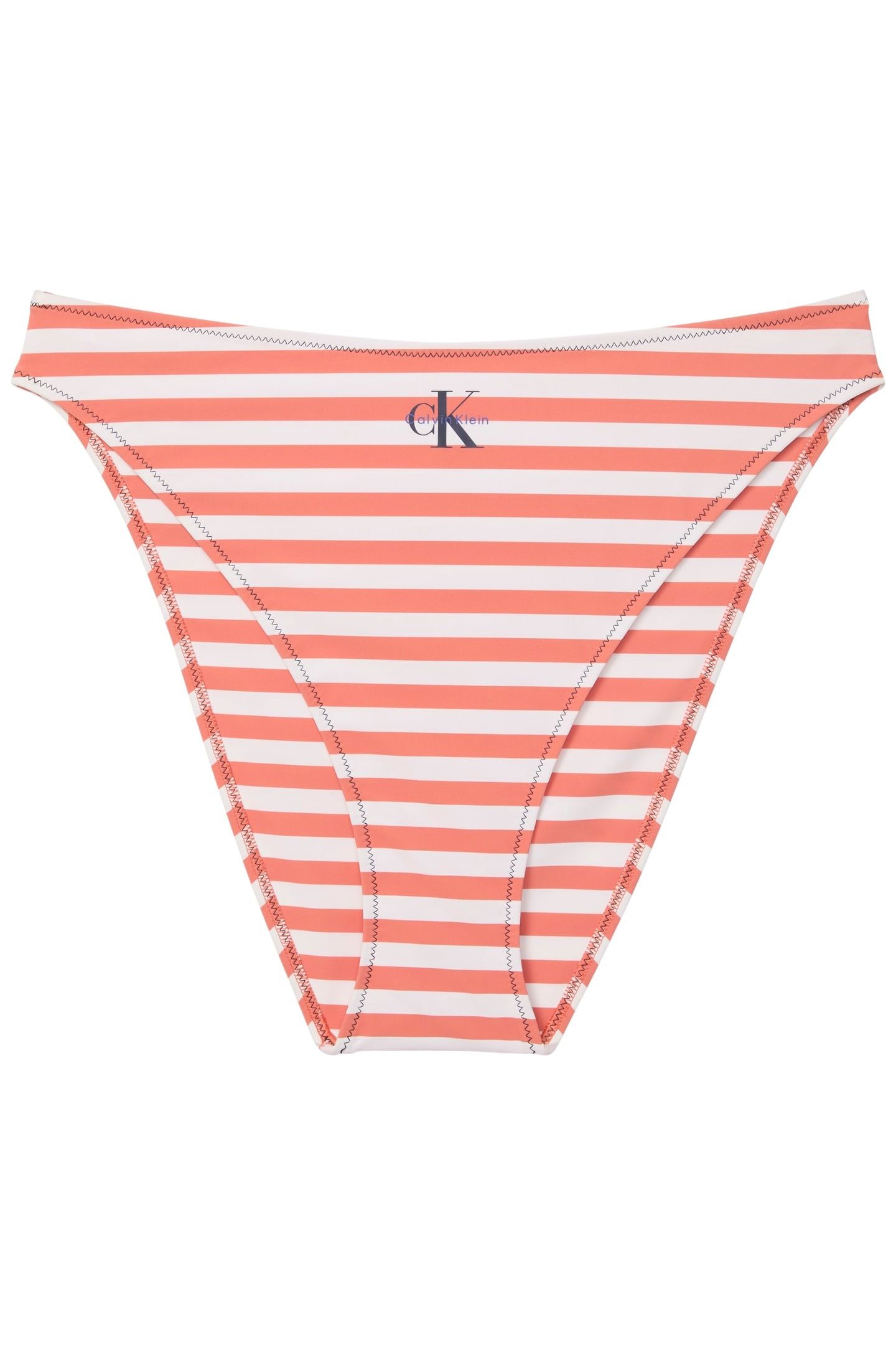 HIGH LEG BIKINI STRIPE ACORN ORANGE 4
