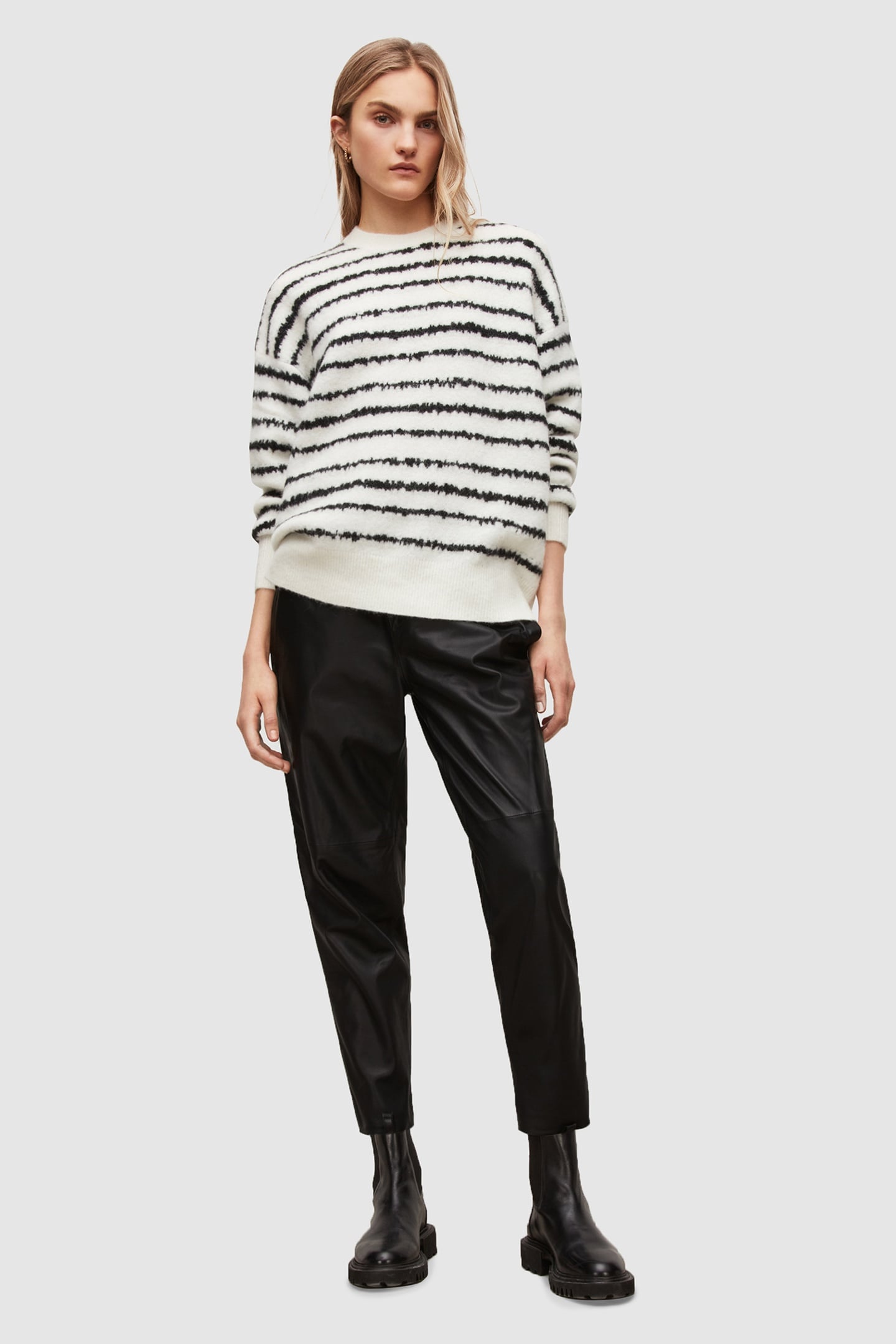 ROSCO JUMPER CHALK WHITE/BLACK 1