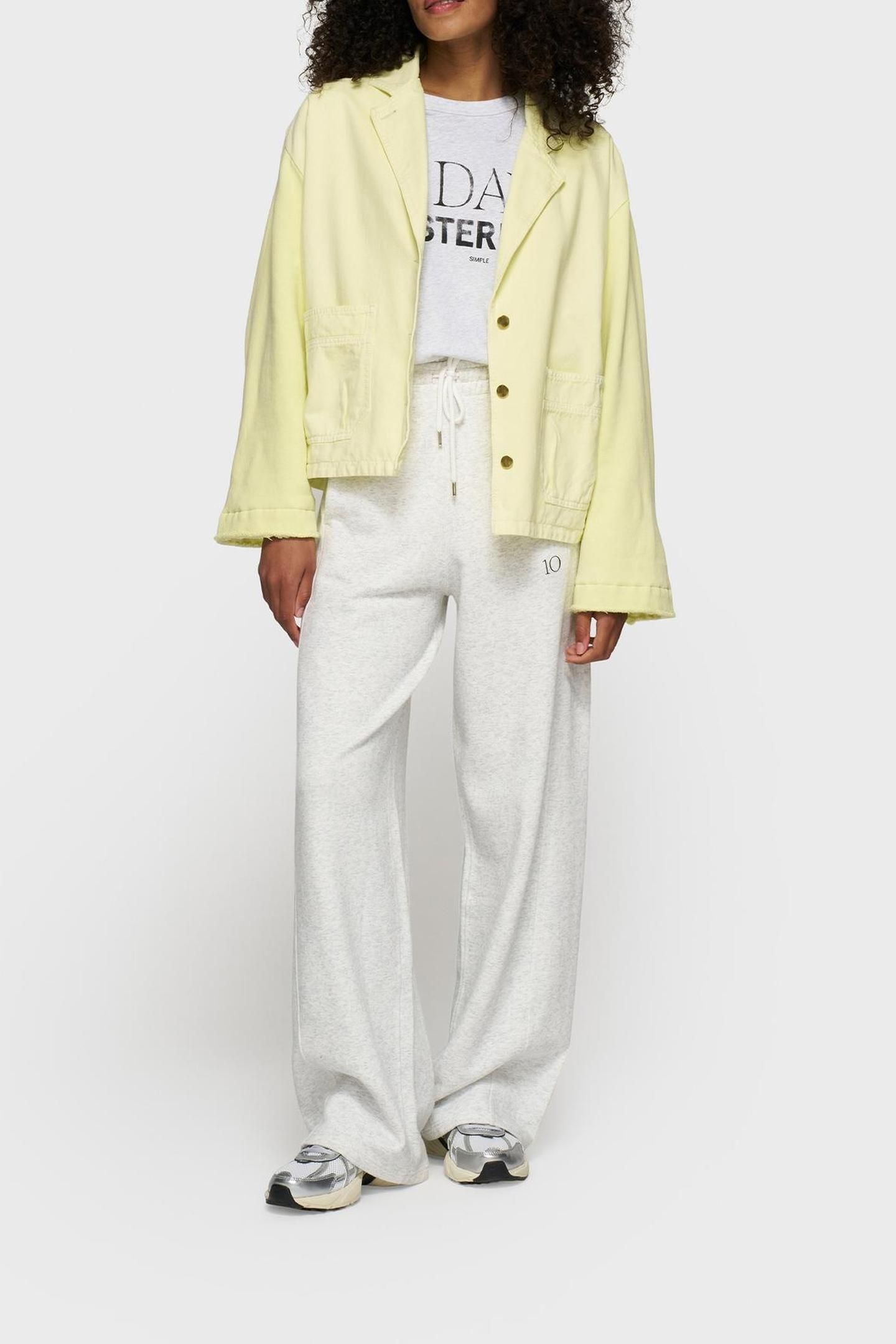 BOXY JACKET TWILL PASTEL YELLOW 1