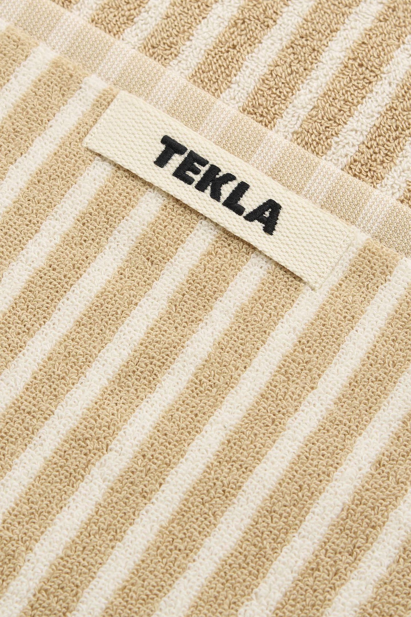 UNISEX WASHCLOTH TOWEL IVORY STRIPES 5