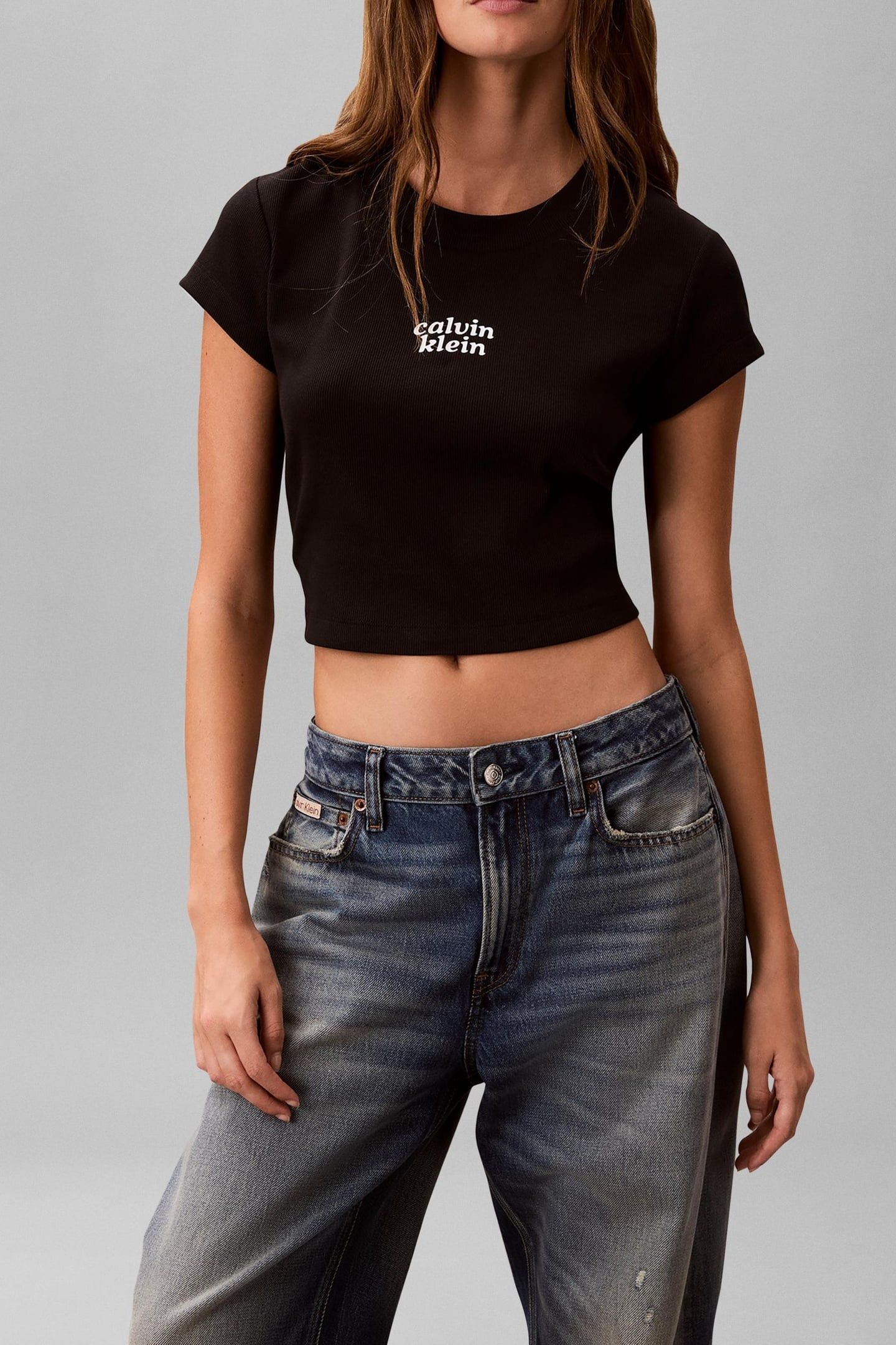 SHORT SLEEVE SEASONAL LOGO BABY TEE BLACK 1