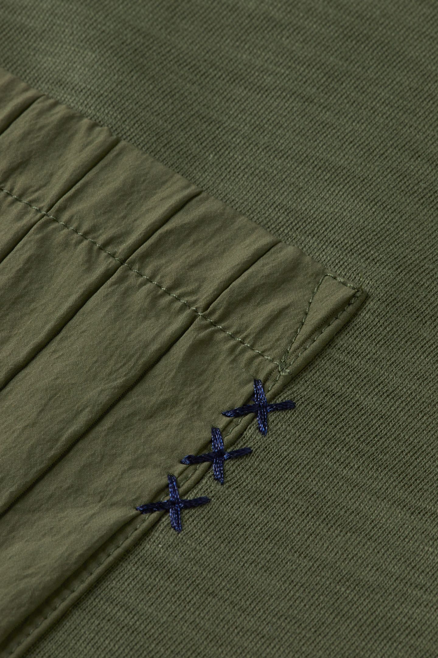 RELAXED FIT PATCHWORK POCKET T-SHIRT THYME 7