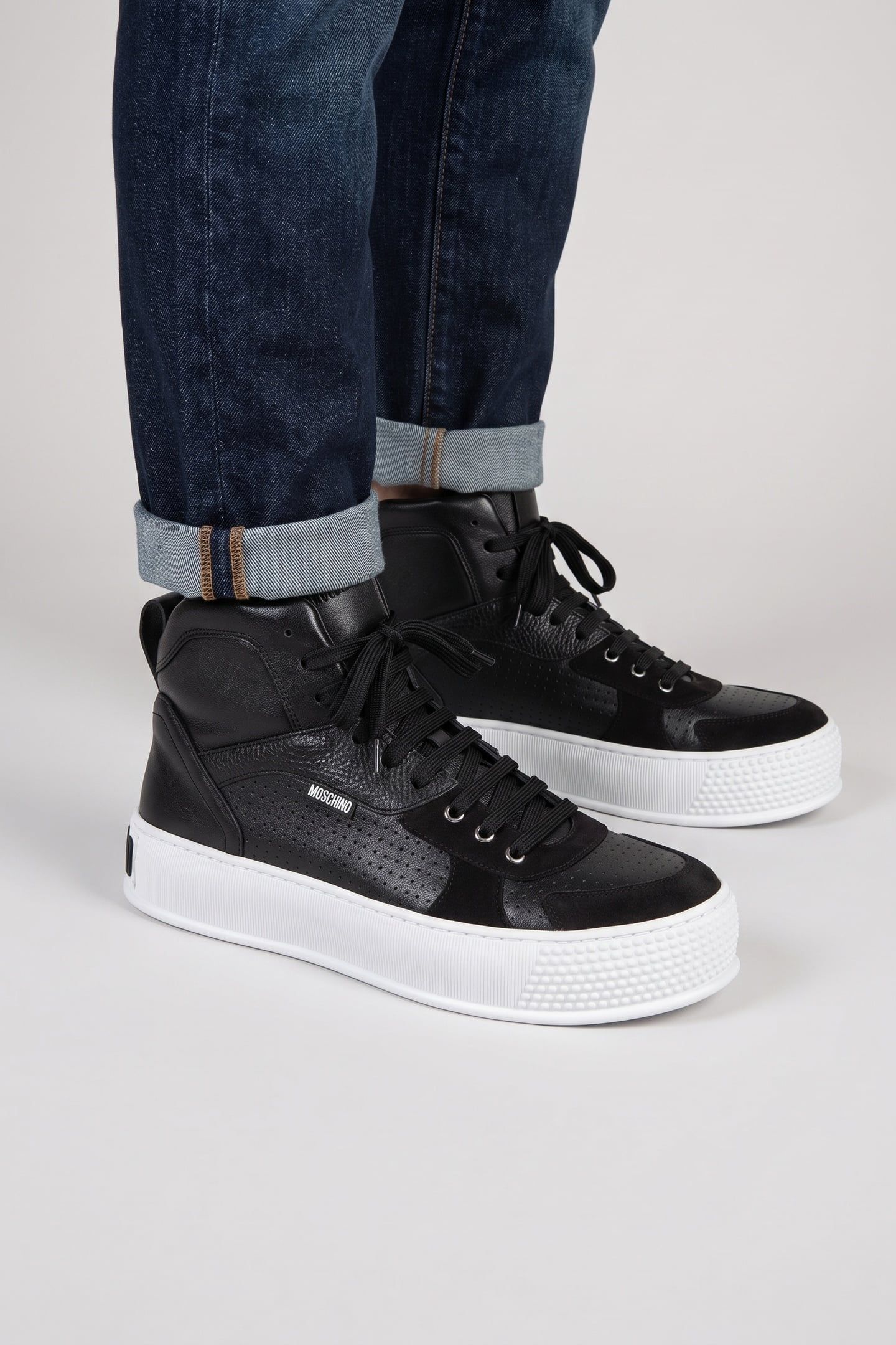 CALFSKIN SNEAKERS BLACK 2