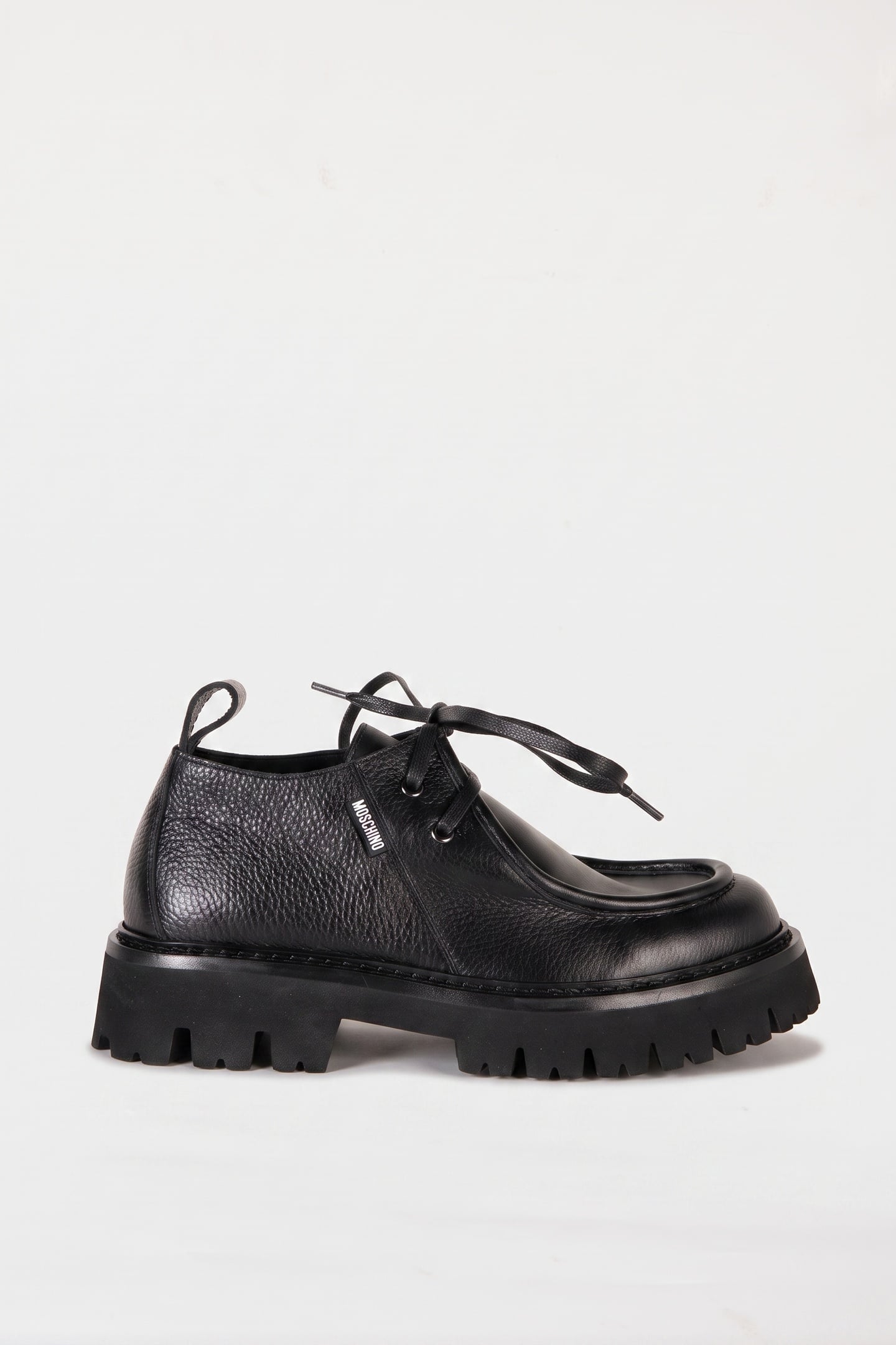 CALFSKIN LACED UP BLACK 1