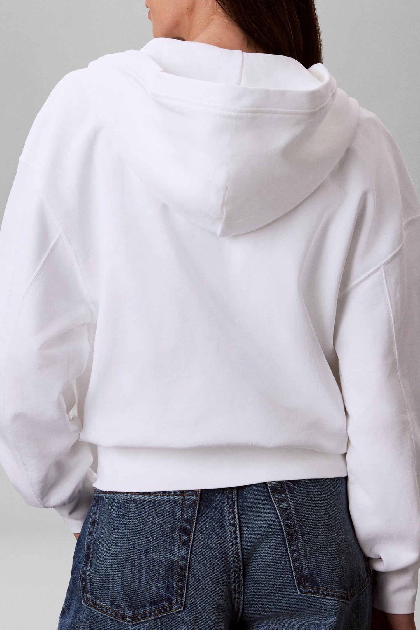 LONG SLEEVE TERRY STANDARD LOGO BRIGHT WHITE 2