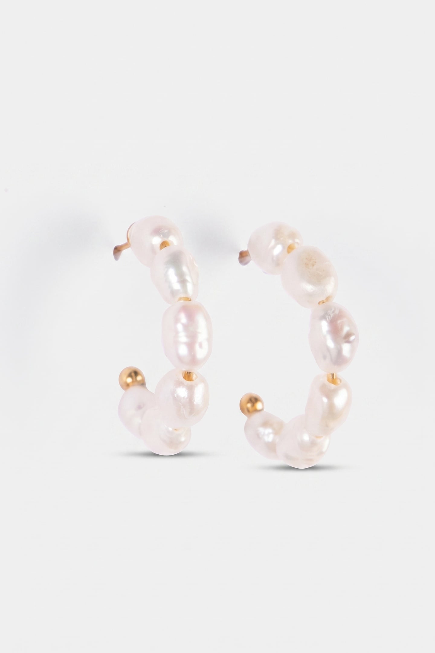 ORGANIC PEARL PERLENOHRRINGE GOLD 3