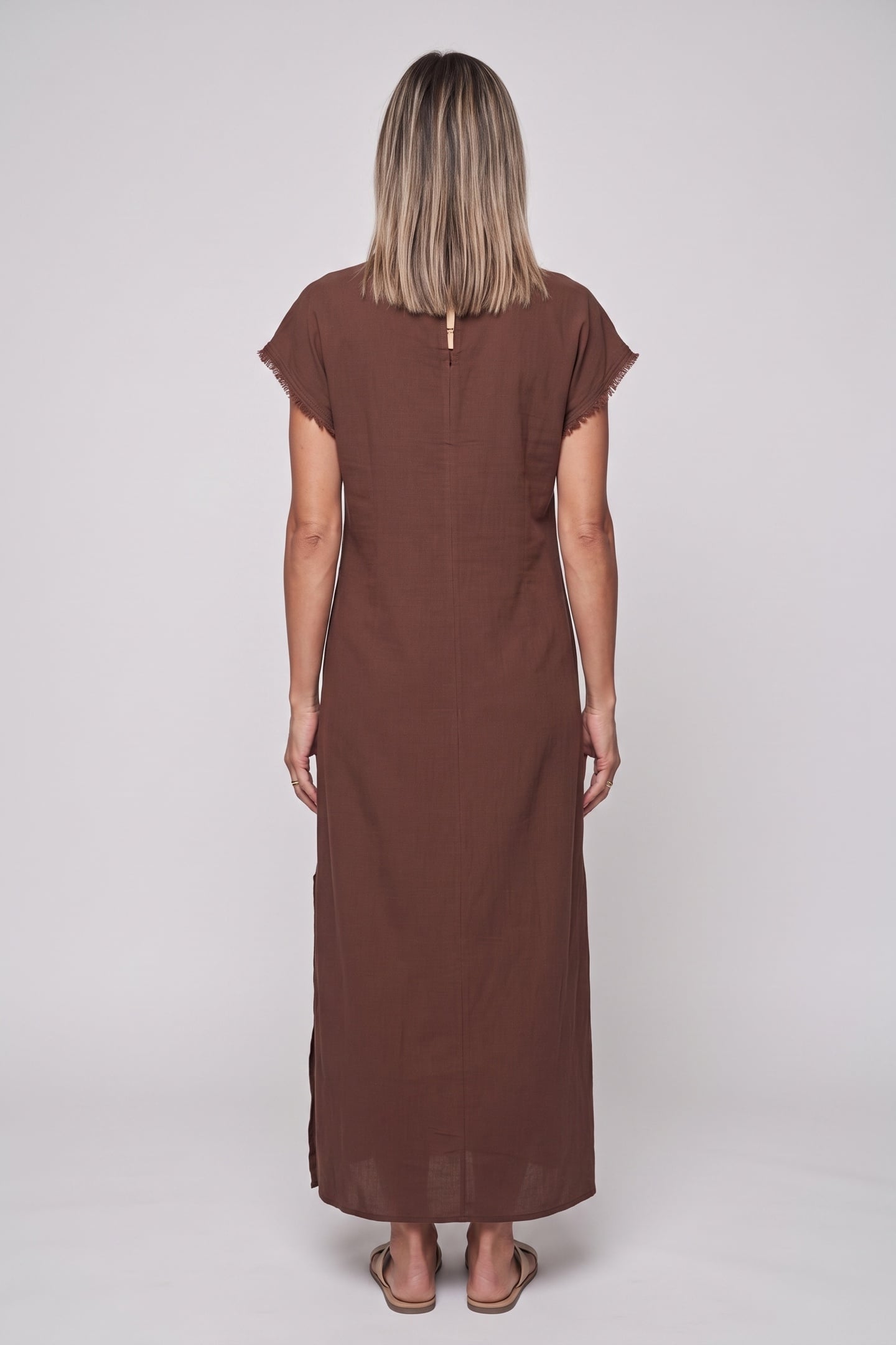 FRASCATI DRESS BROWN 2