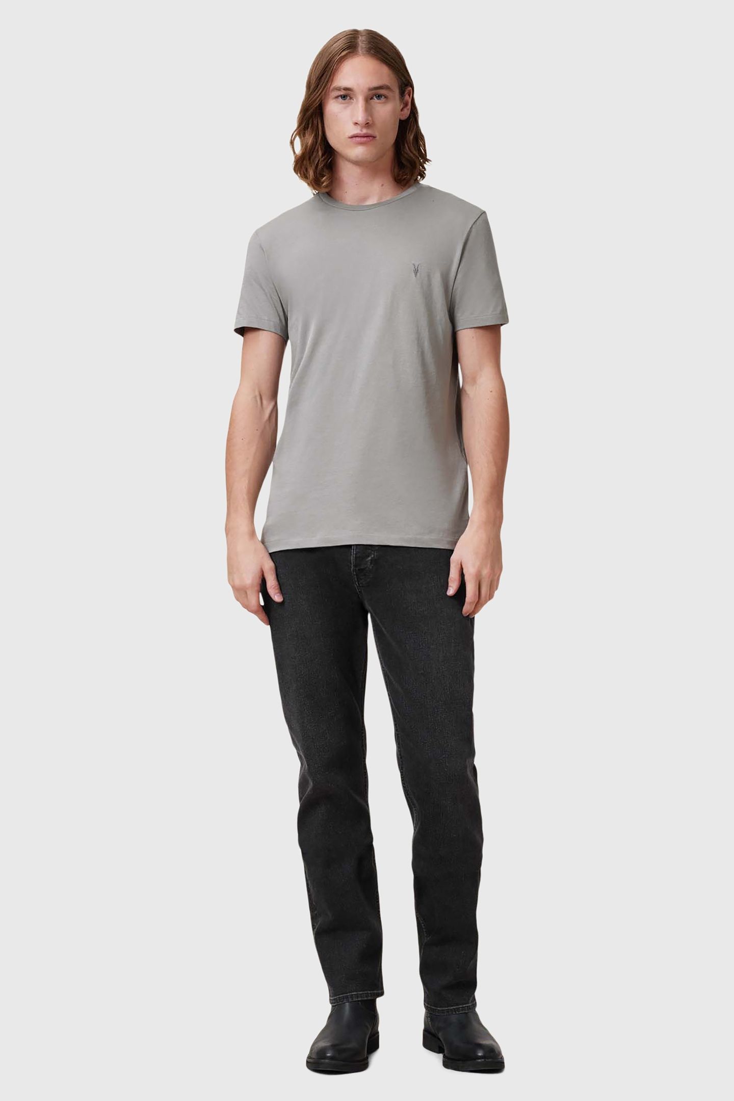 TONIC SS CREW FOSSIL GREY 1