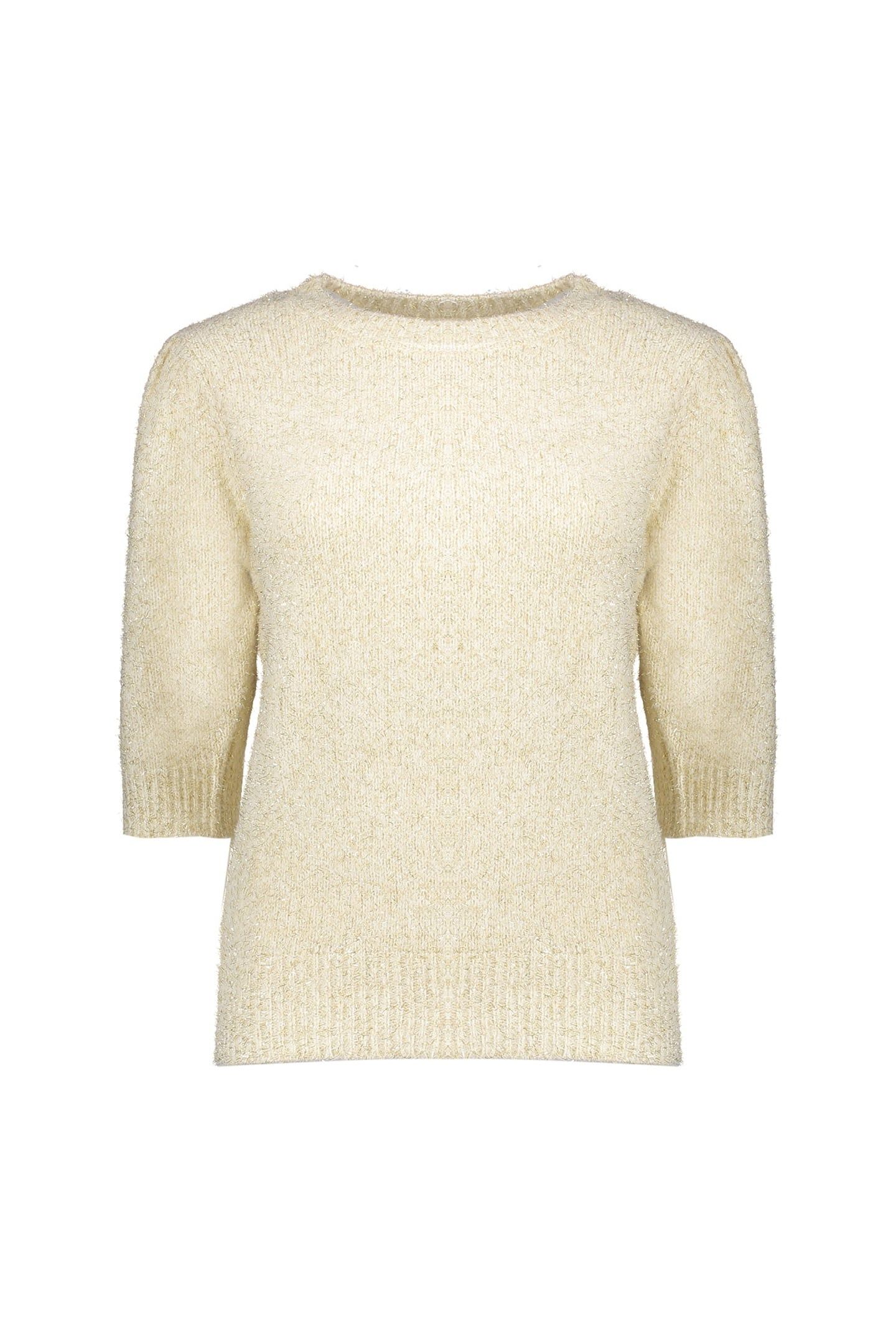PULLOVER LUREX OFF-WHITE/GOLD 1
