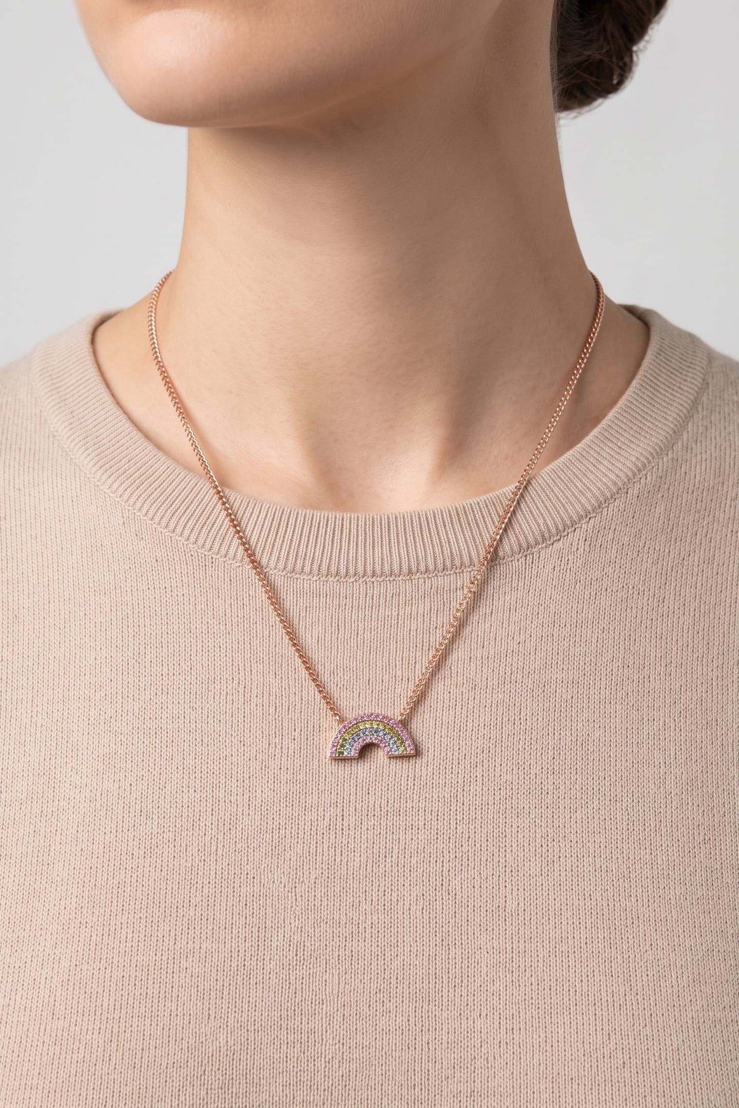RAINBOW LOVE KETTE ROSEGOLD 1