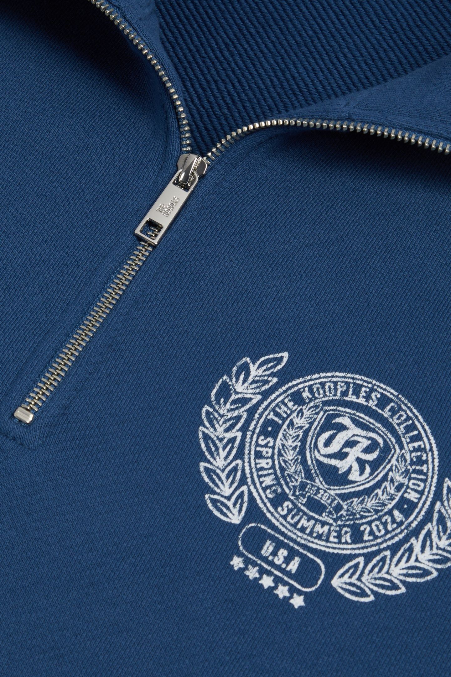 SWEATSHIRT A COL ZIPPE MIDDLE NAVY 7