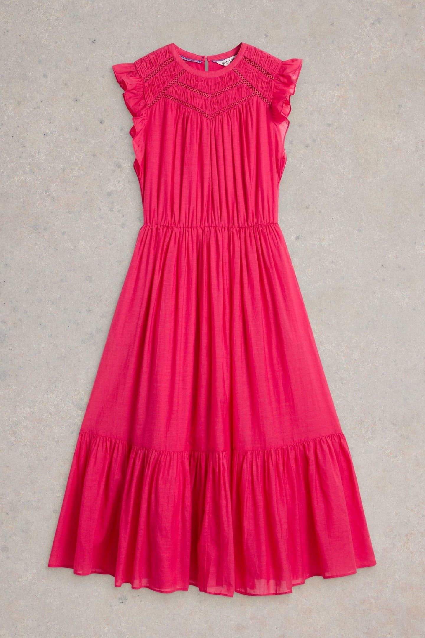 PAIGE MAXI DRESS BRIGHT PINK 4