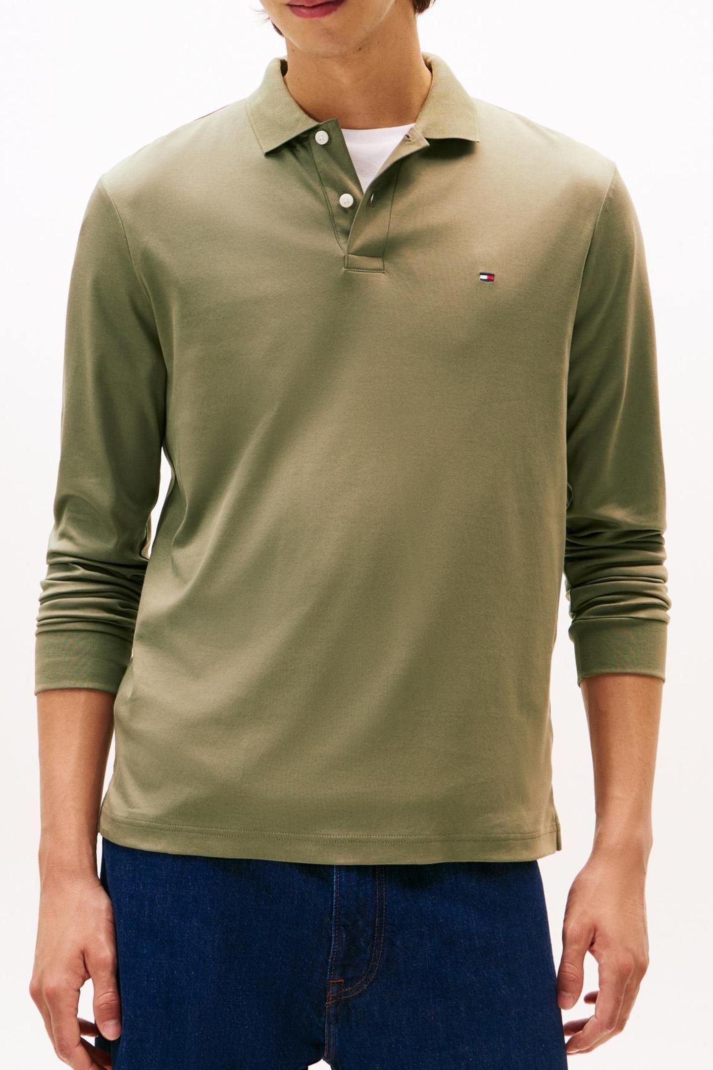 L/S LIQUID COTTON BATTLE GREEN 1