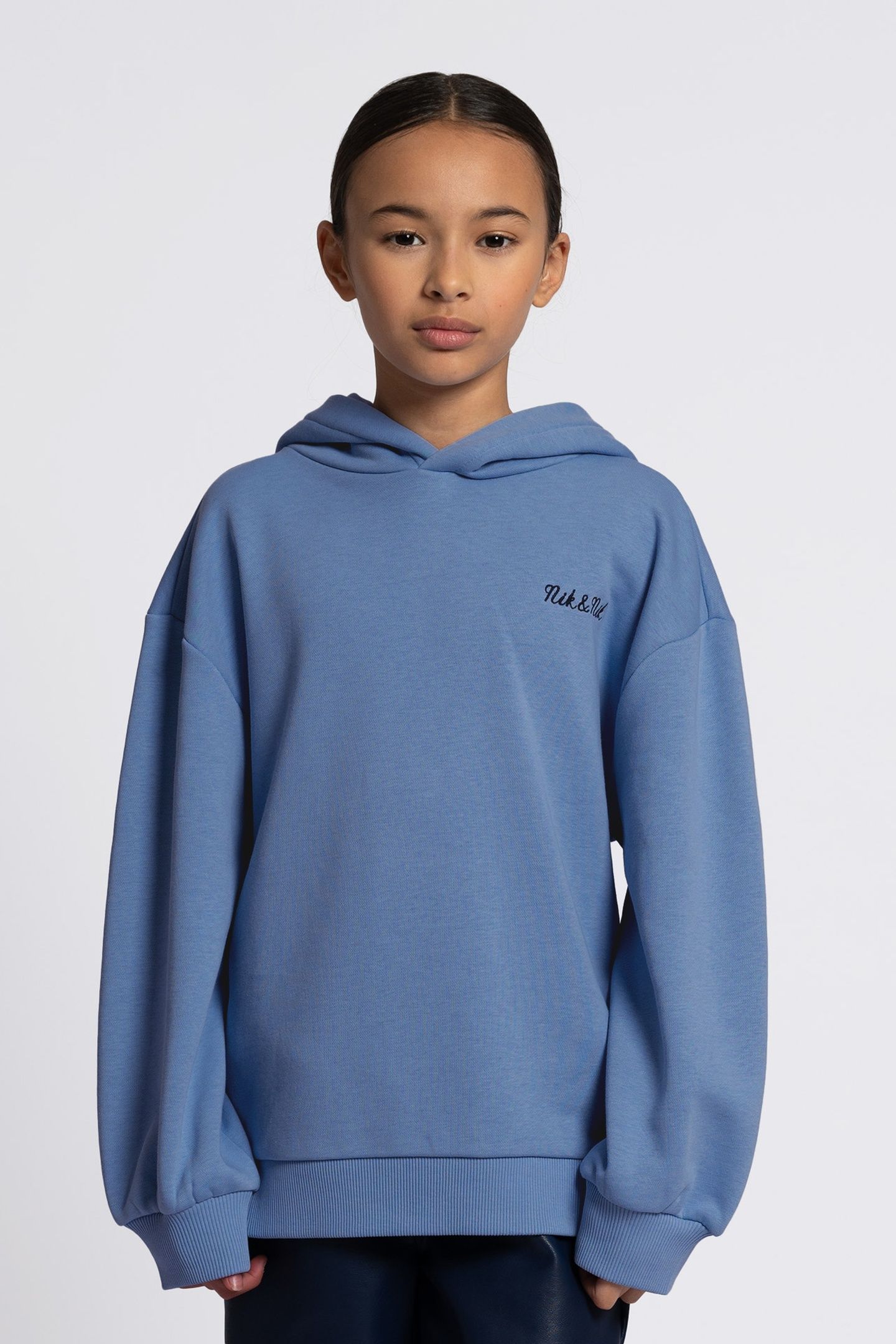 NOVAN HOODIE BLUE MIST 1