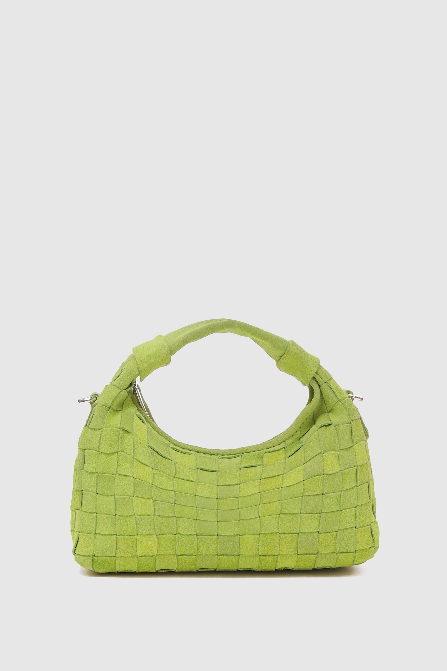 MINI DANDY BRAIDED SUEDE LIME 1