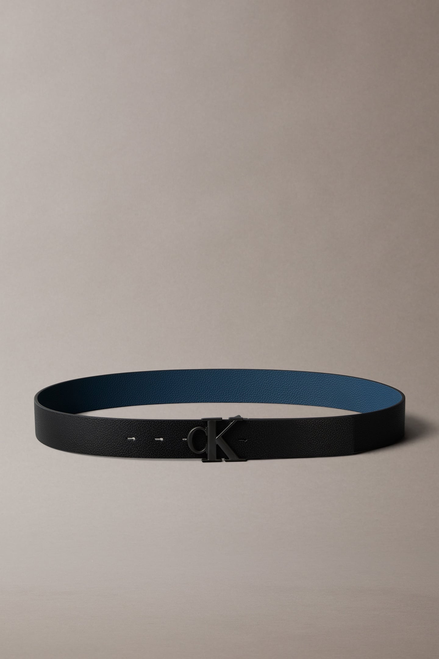 MONOGRAM BUCKLE 35MM BELT BLACK/MOONLIT OCEAN 2