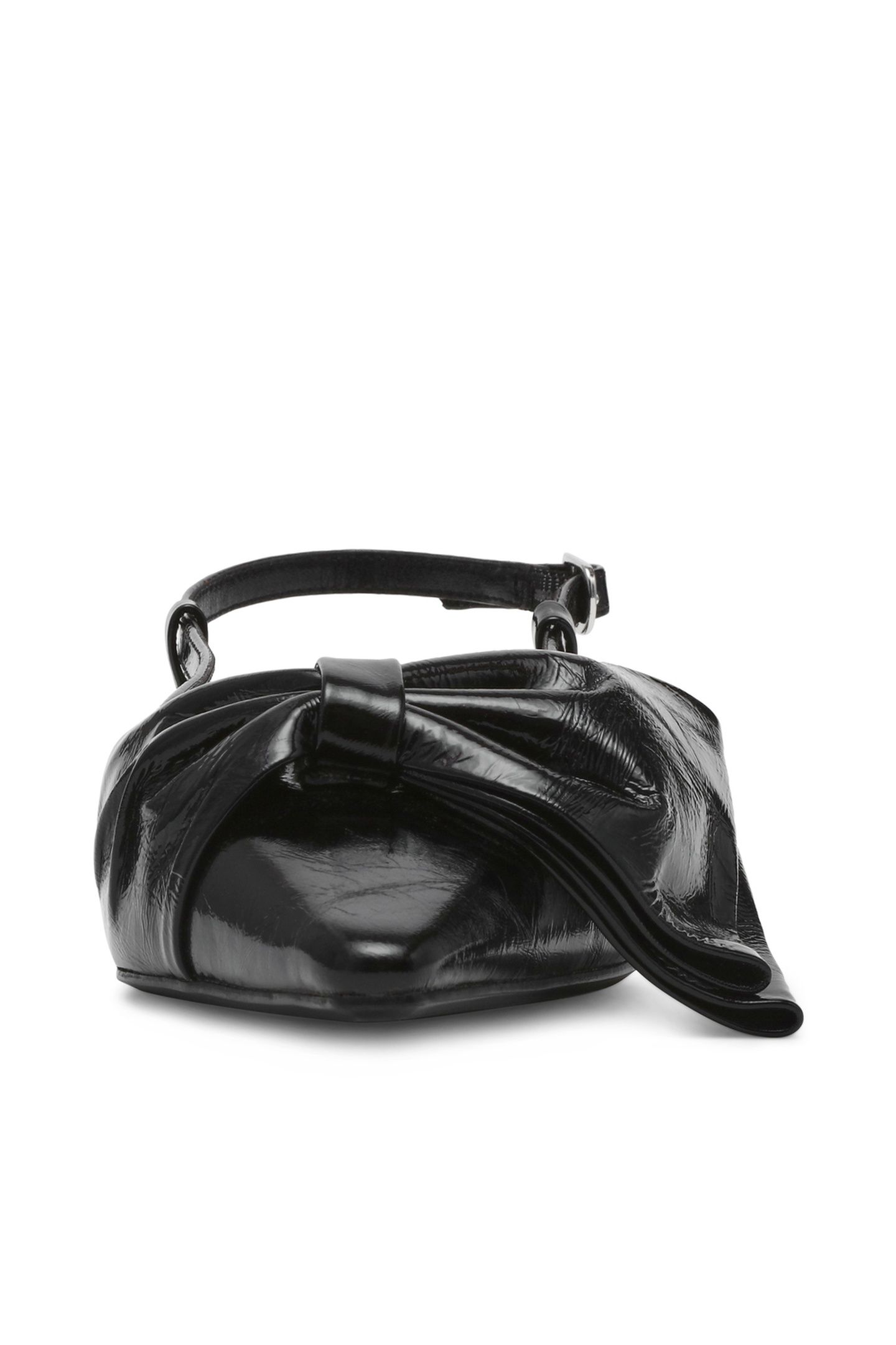 DAZZLED FLAT SHOES BLACK LEATHER 3
