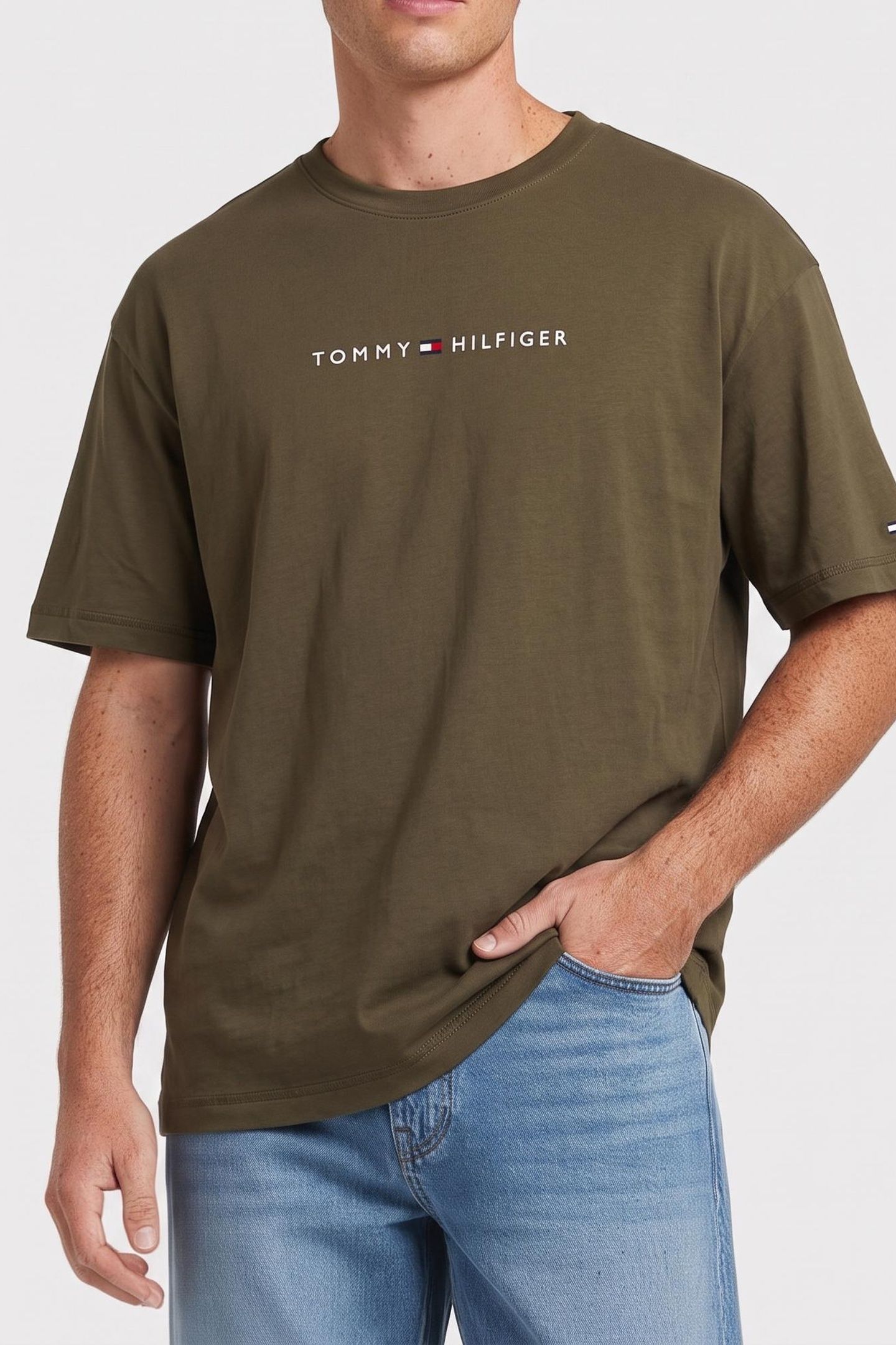 SS LOGO TEE ARMY GREEN 1