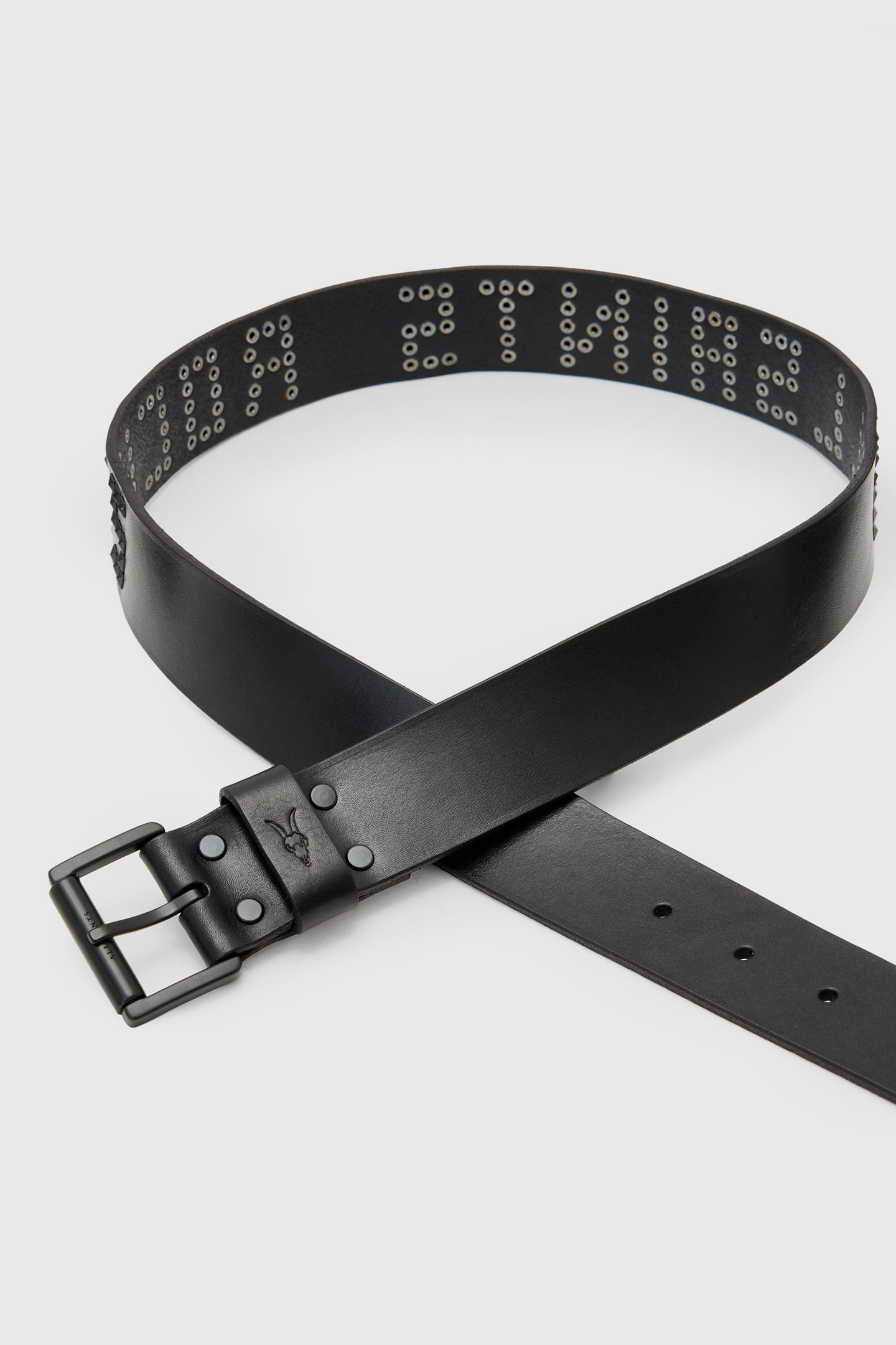 AS ROCKS STUD BELT BLACK/MATTE BLACK 3