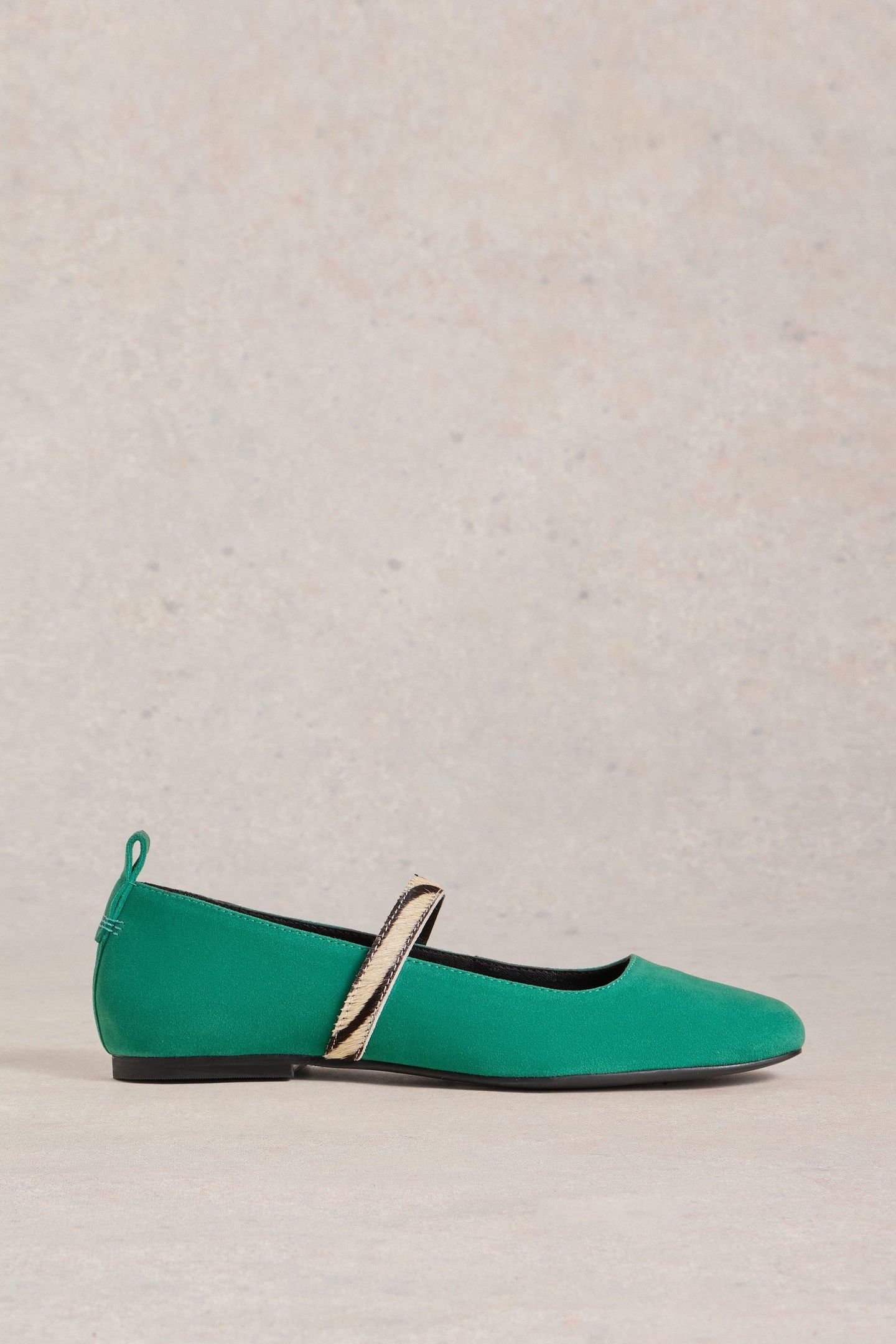 MINNIE STRAP LEATHER BALLERINA BRIGHT GREEN 1