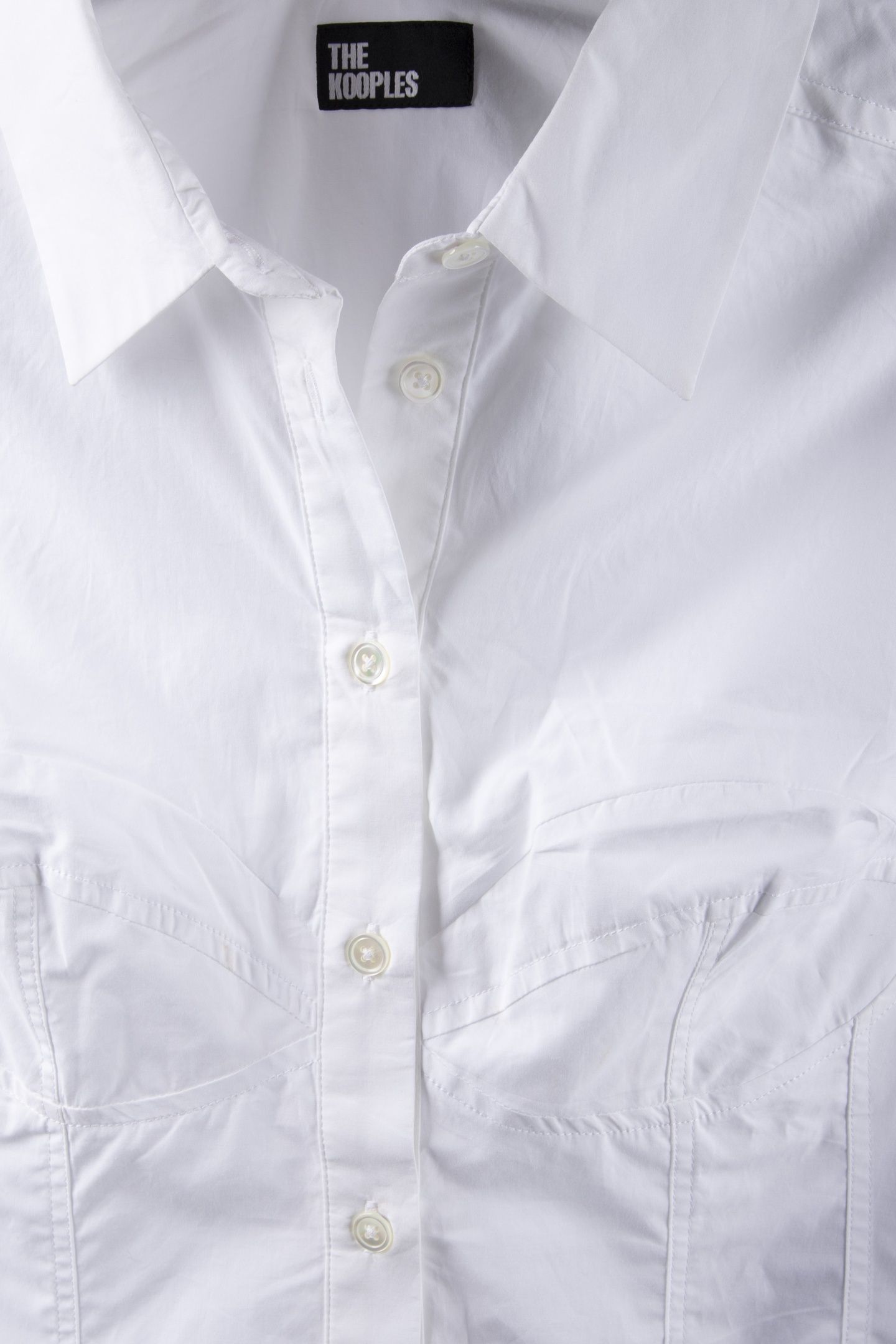LONG-SLEEVED SHIRT WITH BUSTIER DETAIL WHITE 4