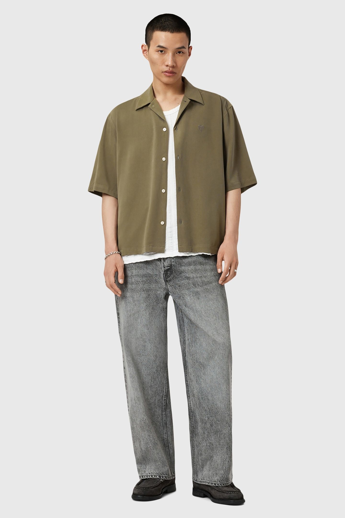 RIALTO SS SHIRT DUSTY GREEN 1
