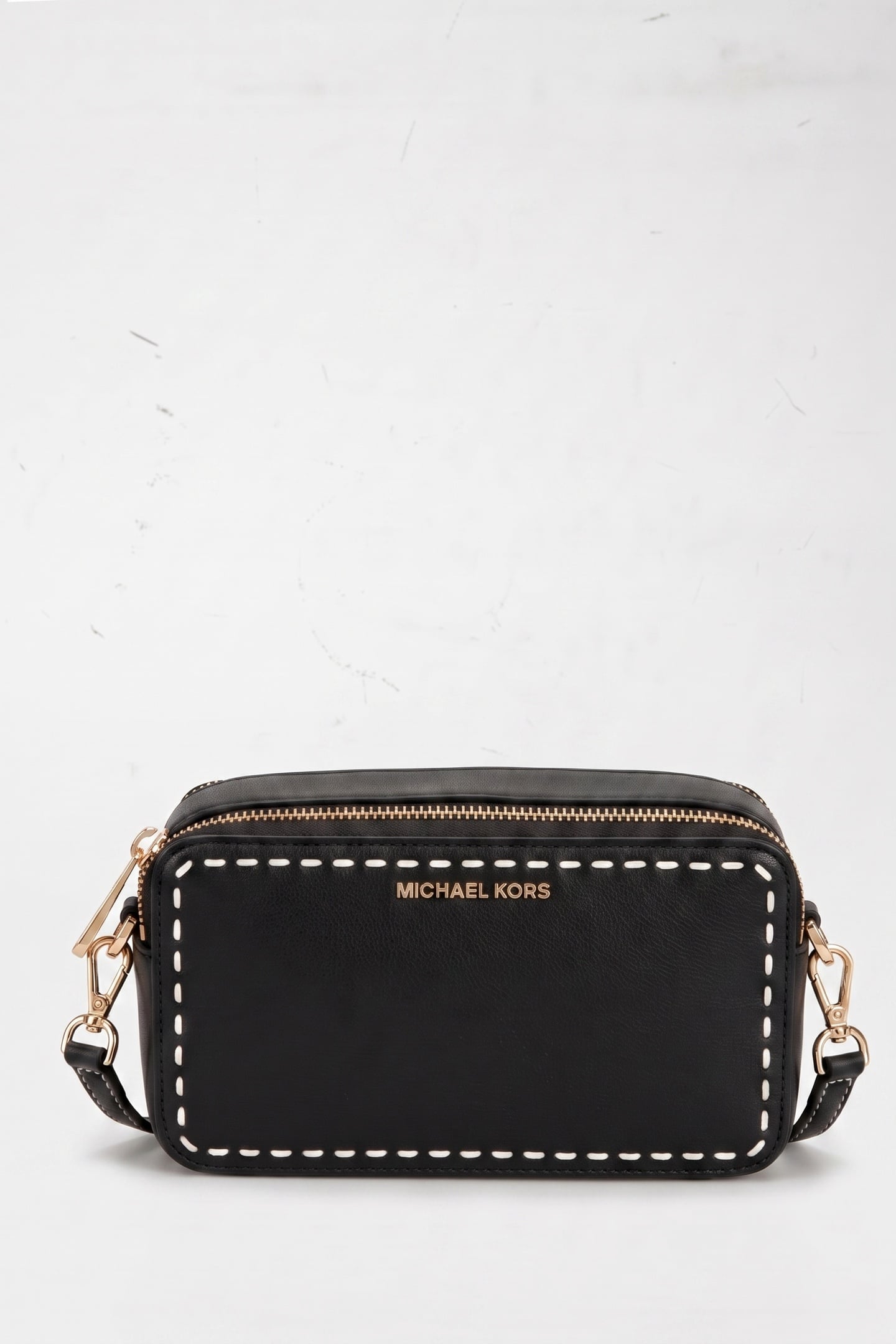 SMALL DOUBLE ZIP CAMRA CROSSBODY BLACK 2