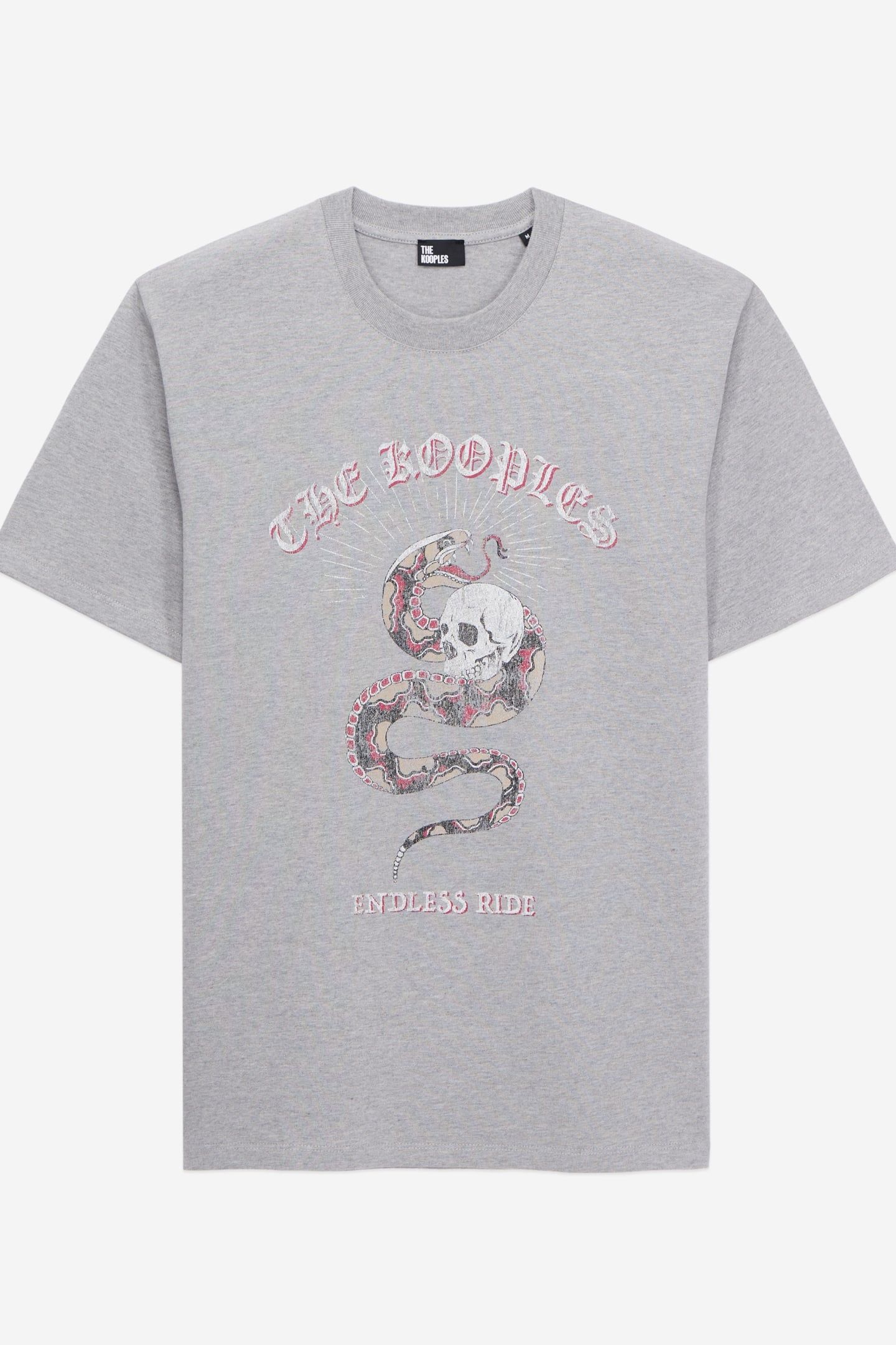 SHORT-SLEEVED T-SHIRT WITH SNAKE PRINT LIGHT GREY CHINE 5