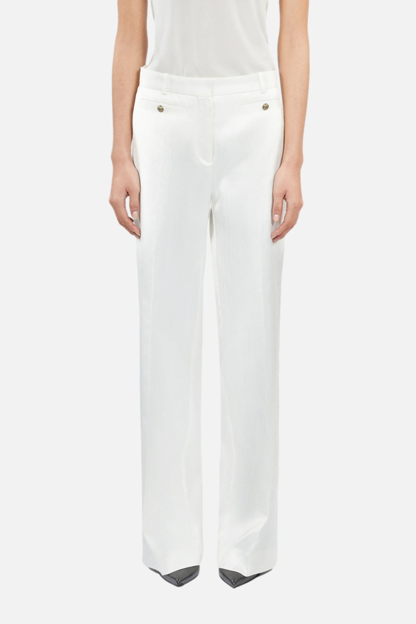 WIDE COSTUME TROUSERS WHITE 2
