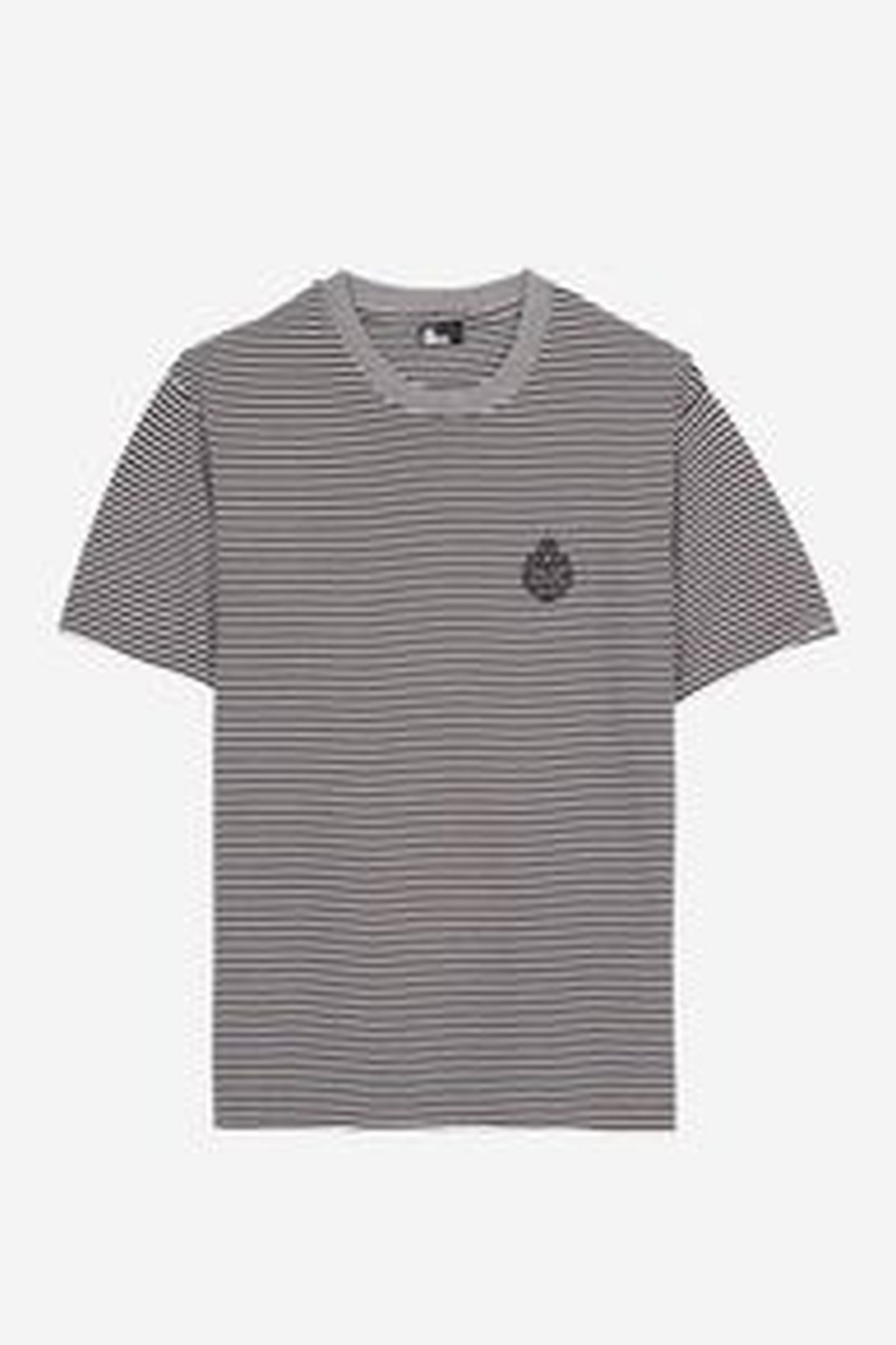 SHORT-SLEEVED STRIPED T-SHIRT WITH PATCH BLACK / WHITE 4