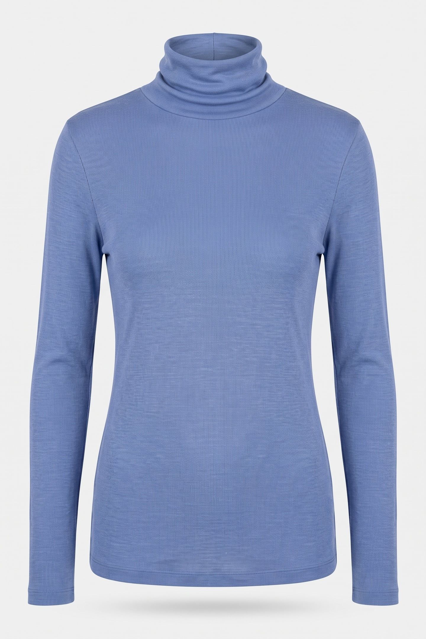 MALENA WOOL RIB TURTLENECK BLUE 4