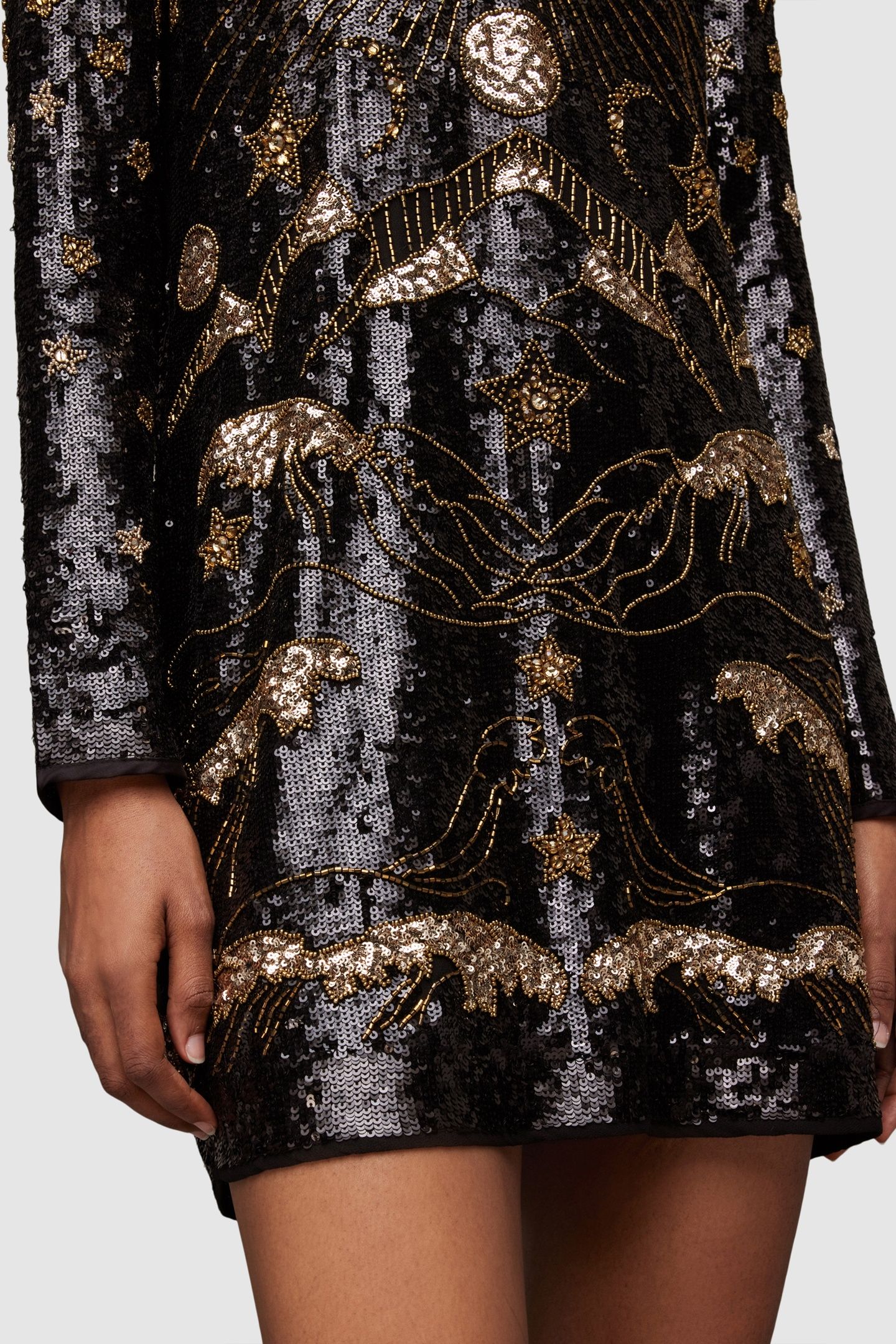 NOUSHKA EMB DRESS BLACK 7