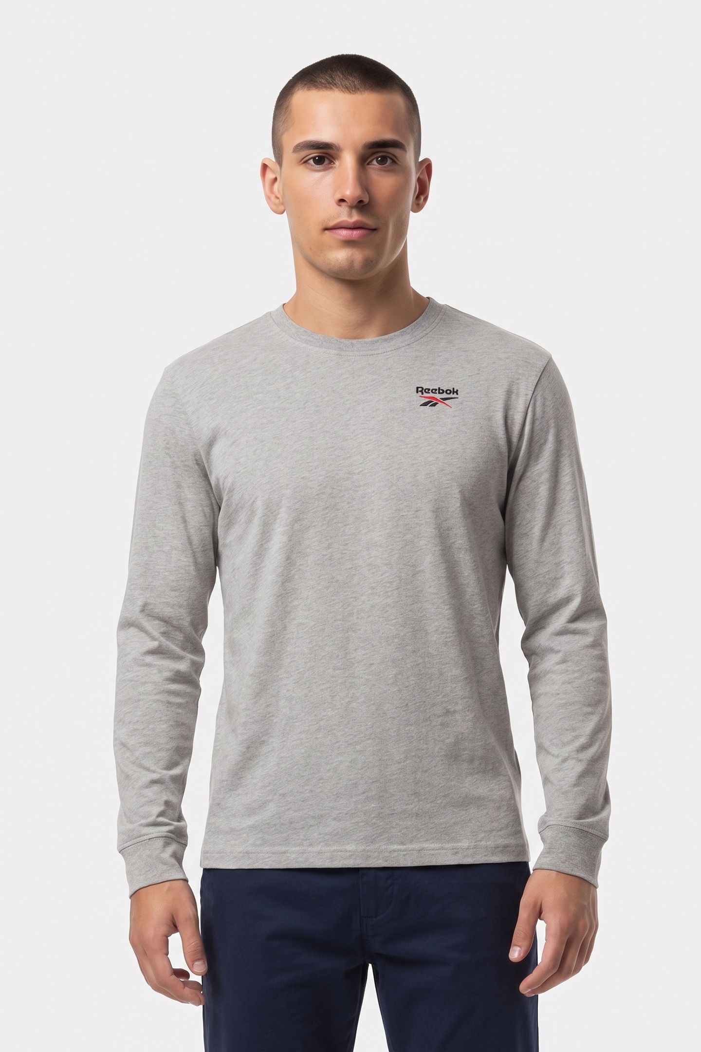 REEBOK IDENTITY SMAL MEDIUM GREY HEATHER/VECTOR RED 1