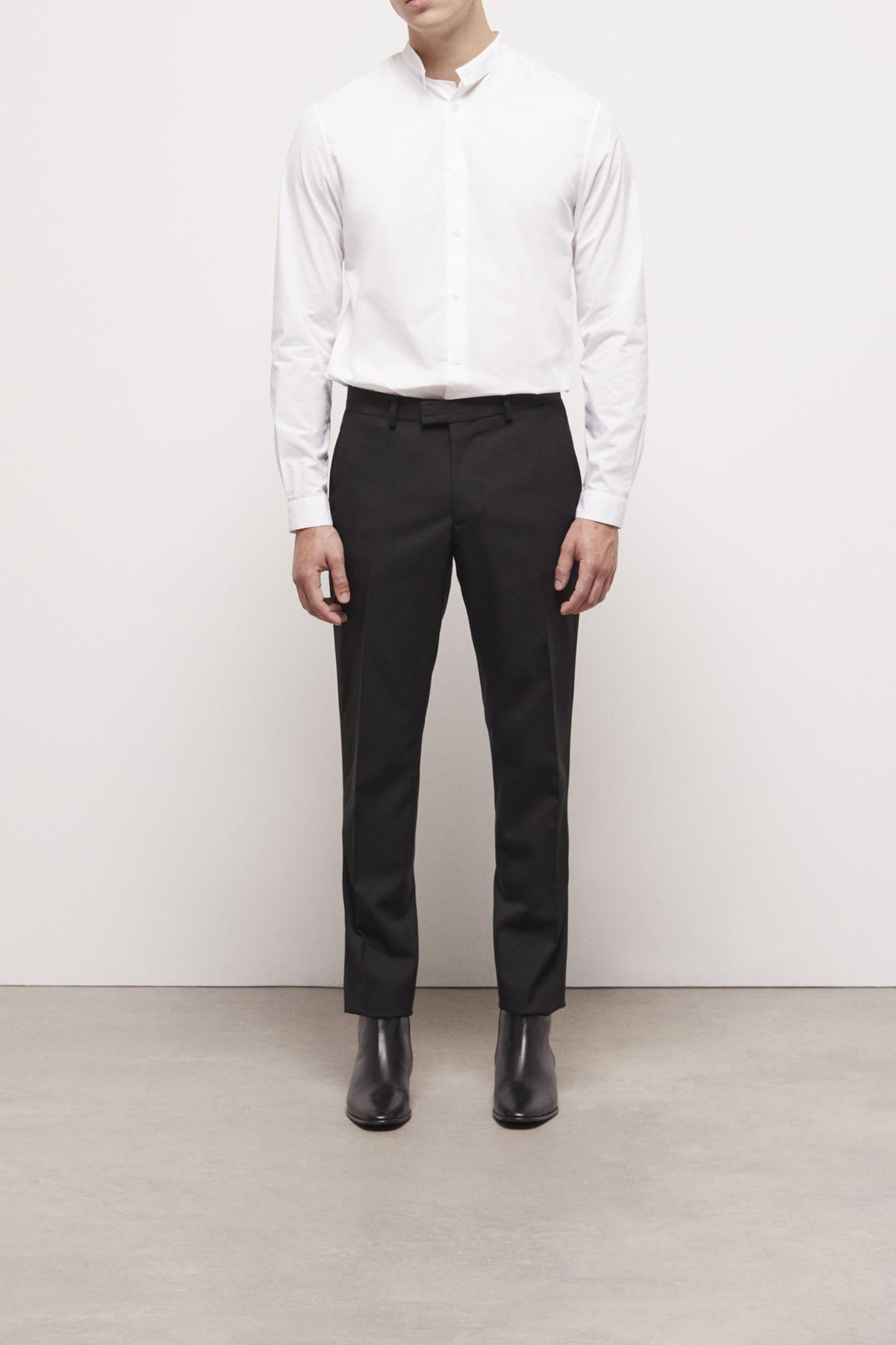 SATIN SUIT TROUSERS BLACK 2