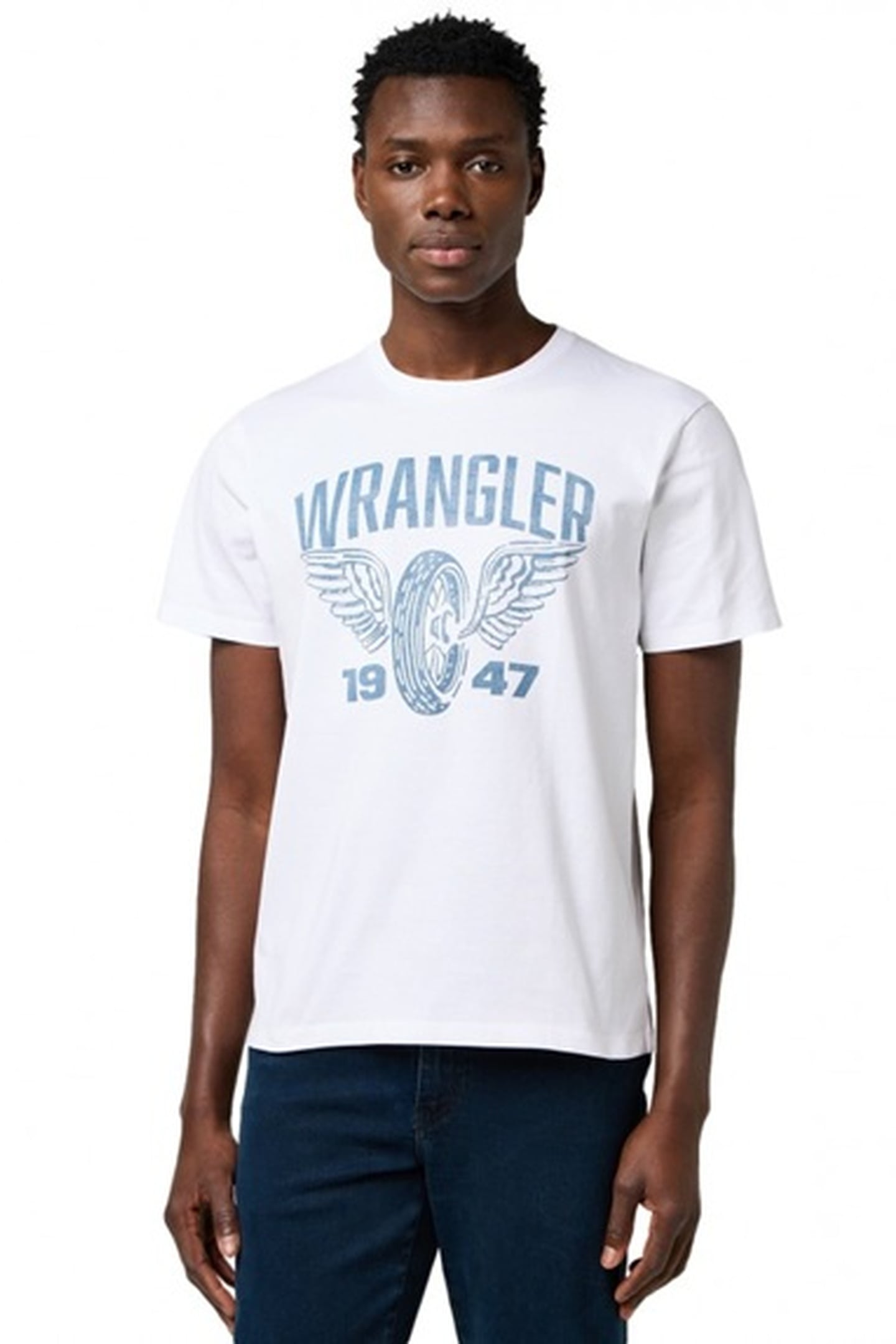 AMERICANA TEE WORN WHITE 1