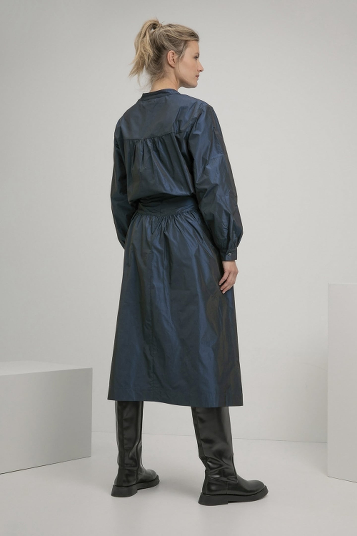 SONJA BLOUSE NAVY MELANGE 3